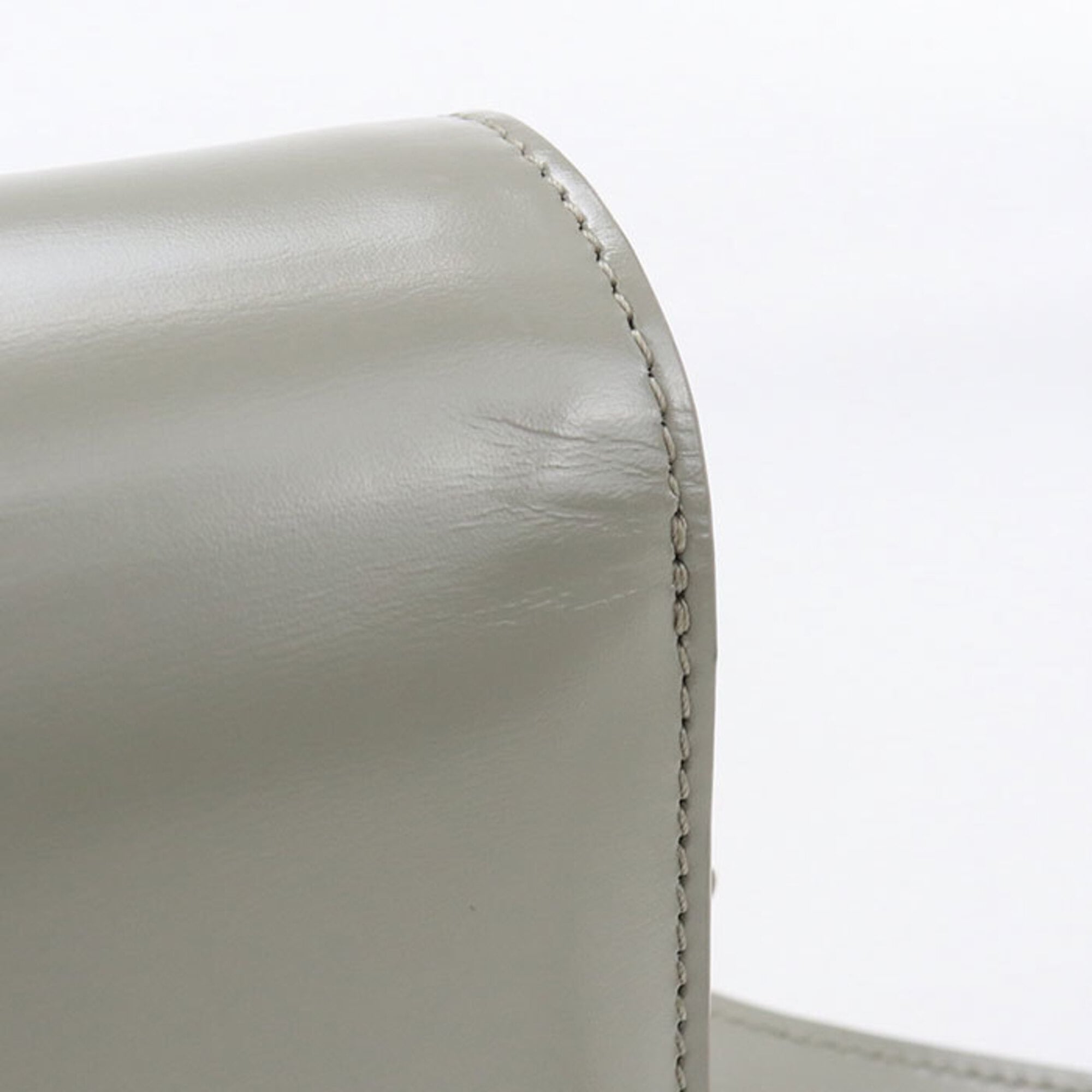 Celine Gray Leather Shoulder Bag (Pre-Owned)