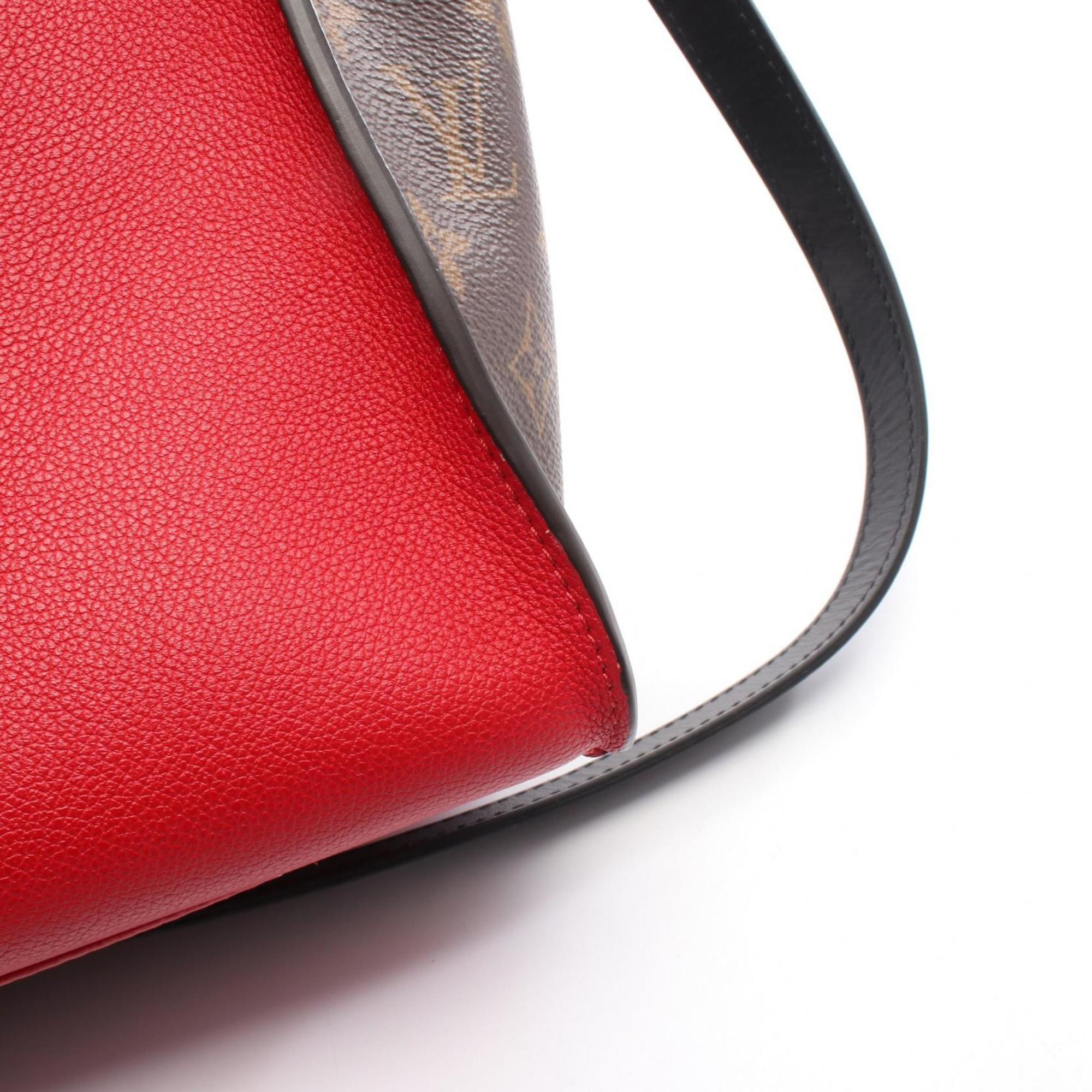 Louis Vuitton Brown Monogram Multi-Color Red Color Rouge Monogram Coated Canvas Handbag (Pre-Owned)