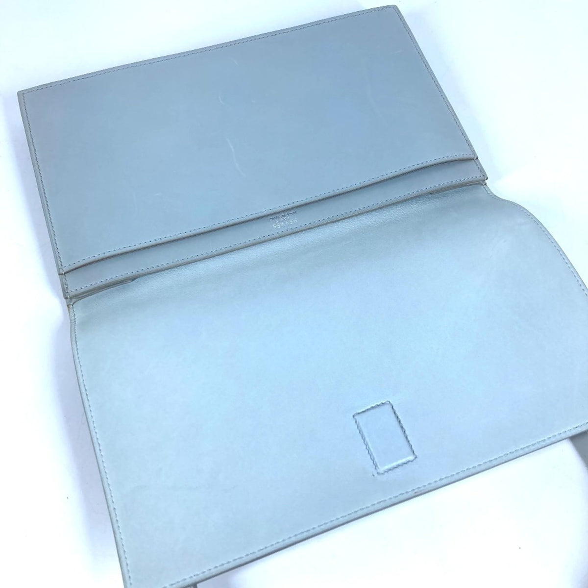 Hermes Light Blue Leather Shoulder Bag (Pre-Owned)