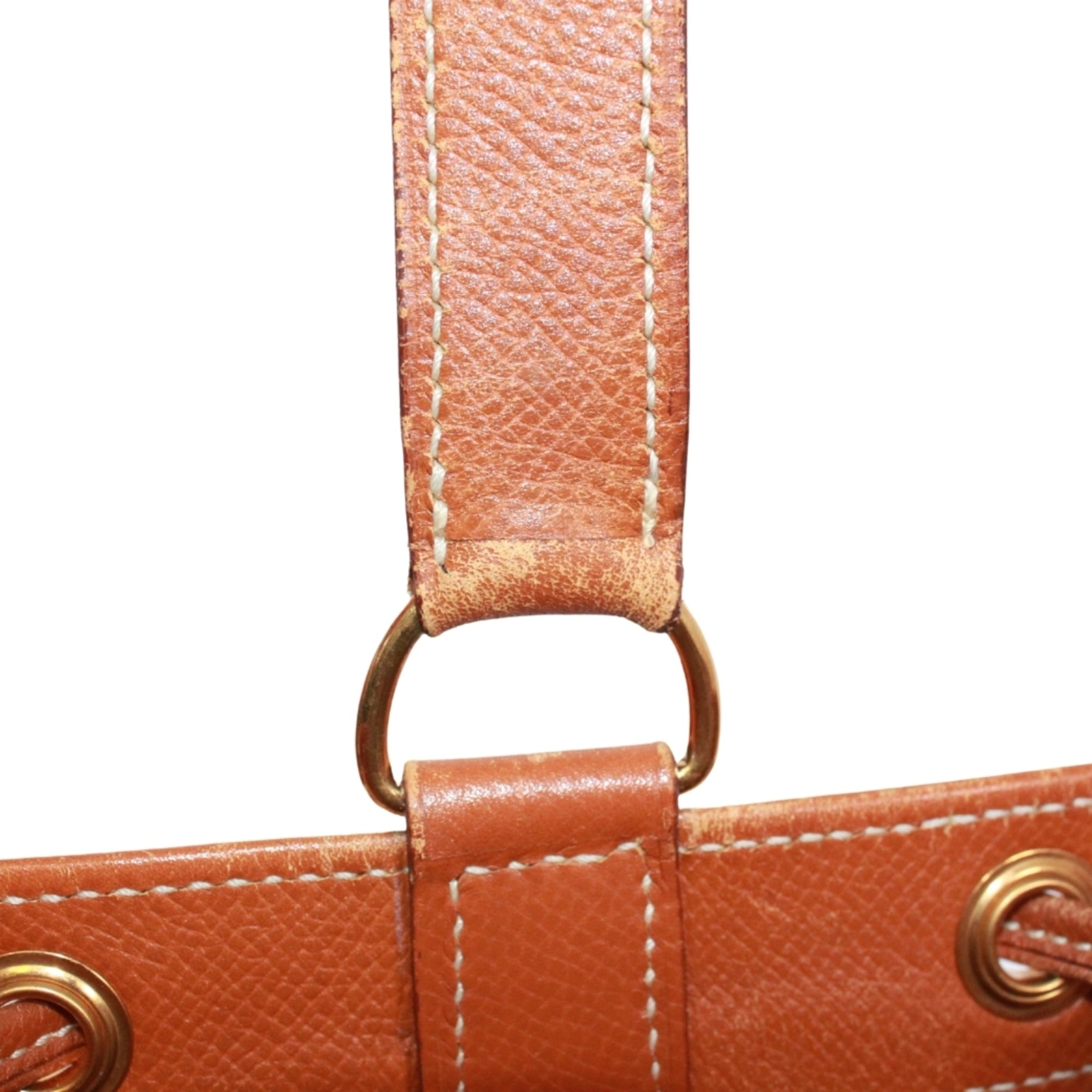 Hermes Brown Ivory Toile H Courchevel Leather Shoulder Bag (Pre-Owned)
