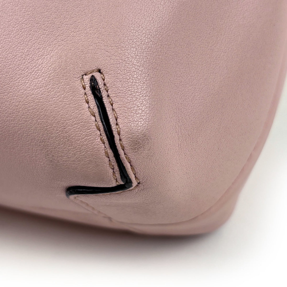 Coach Signature Beige Pink Canvas Leather Shoulder Bag (Pre-Owned)