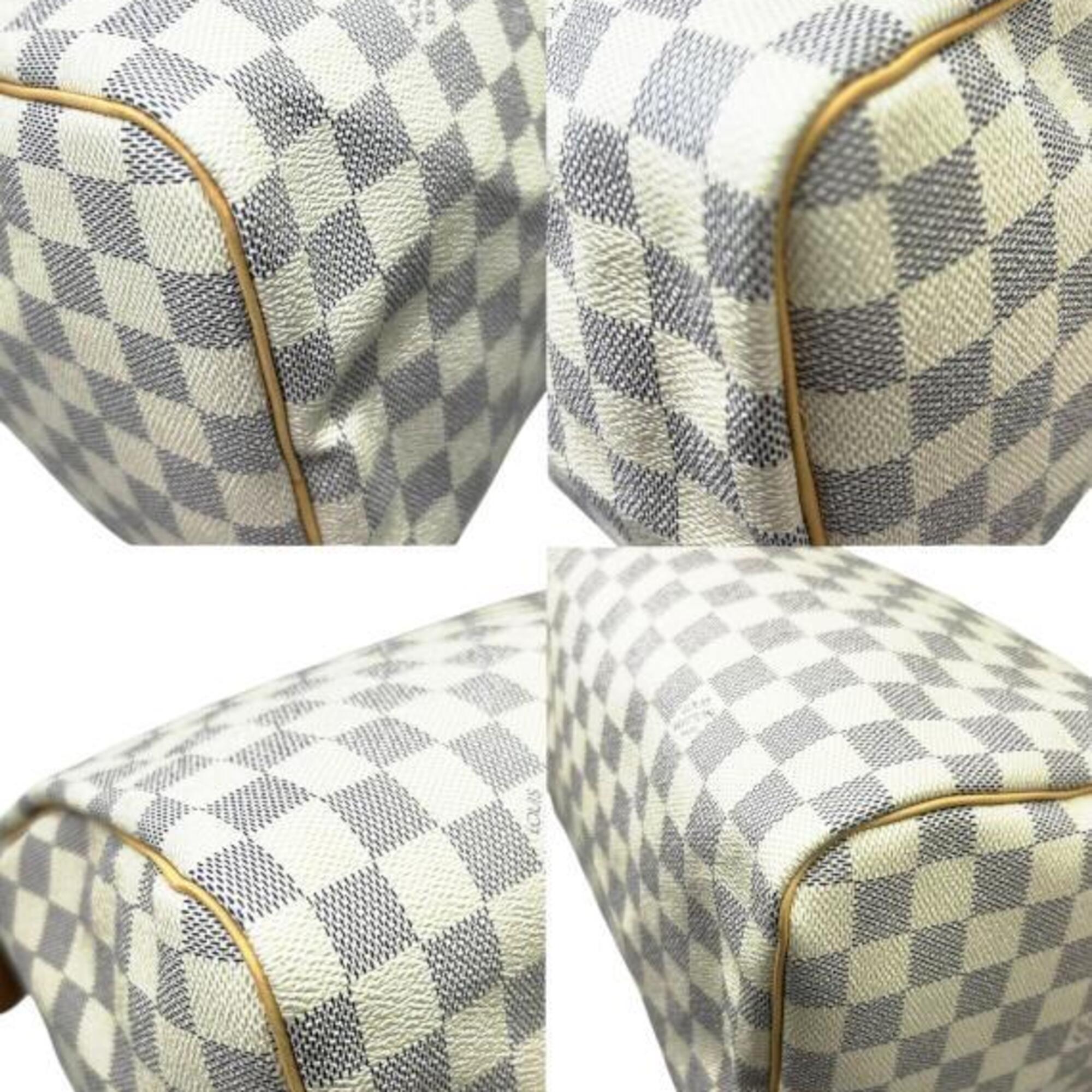 Louis Vuitton White Damier Azur Handbag (Pre-Owned)
