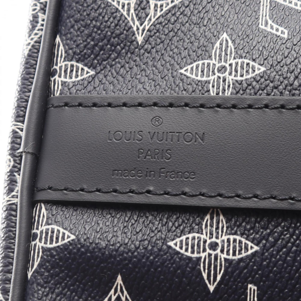 Louis Vuitton Navy Red Color White Boston Bag (Pre-Owned)