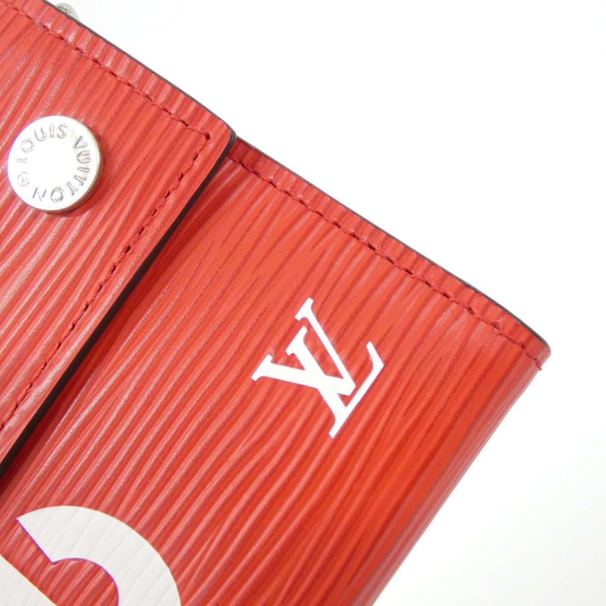 Louis Vuitton Epi Rouge Leather Chain/Shoulder Wallet (Pre-Owned)