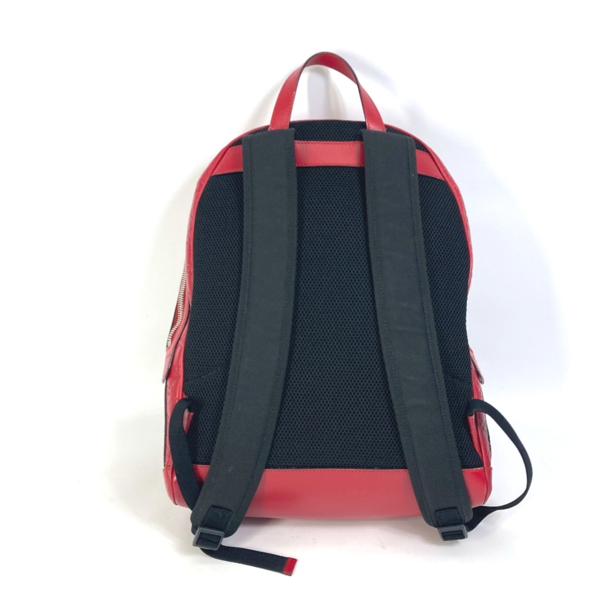 Gucci Red Leather Backpack (Pre-Owned)