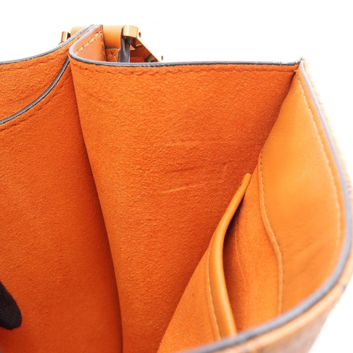 Mcm Brown Coated Canvas Leather Handbag Shoulder Bag (Pre-Owned)