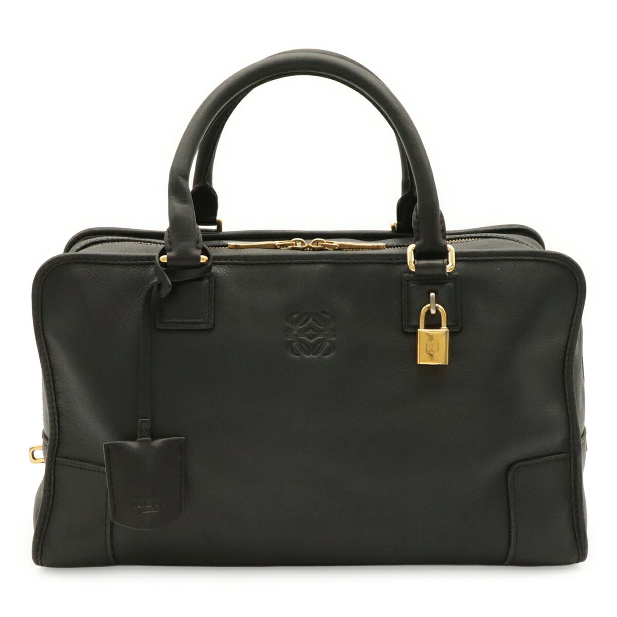 Loewe Amazona Black Leather Handbag (Pre-Owned)