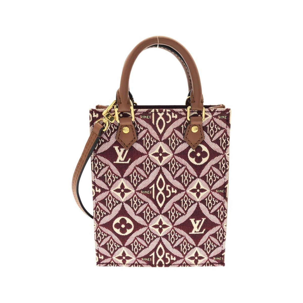 Louis Vuitton Bordeaux Jacquard Handbag (Pre-Owned)