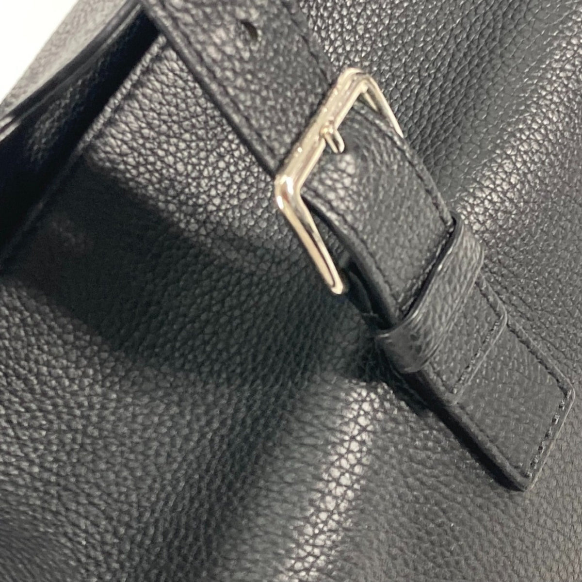 Louis Vuitton Black Noir Leather Shoulder Bag Tote Bag (Pre-Owned)