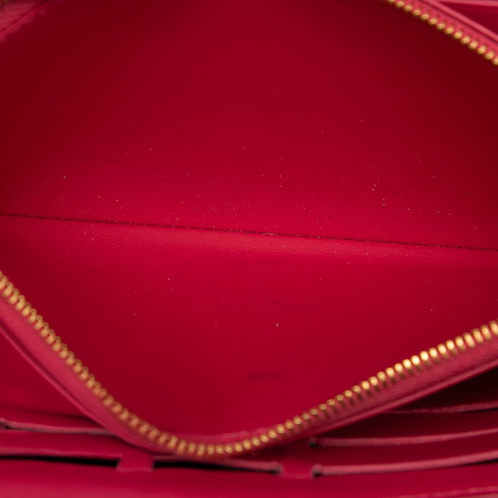 Louis Vuitton Freesia Pink Leather Long Wallet (Bi-Fold) (Pre-Owned)