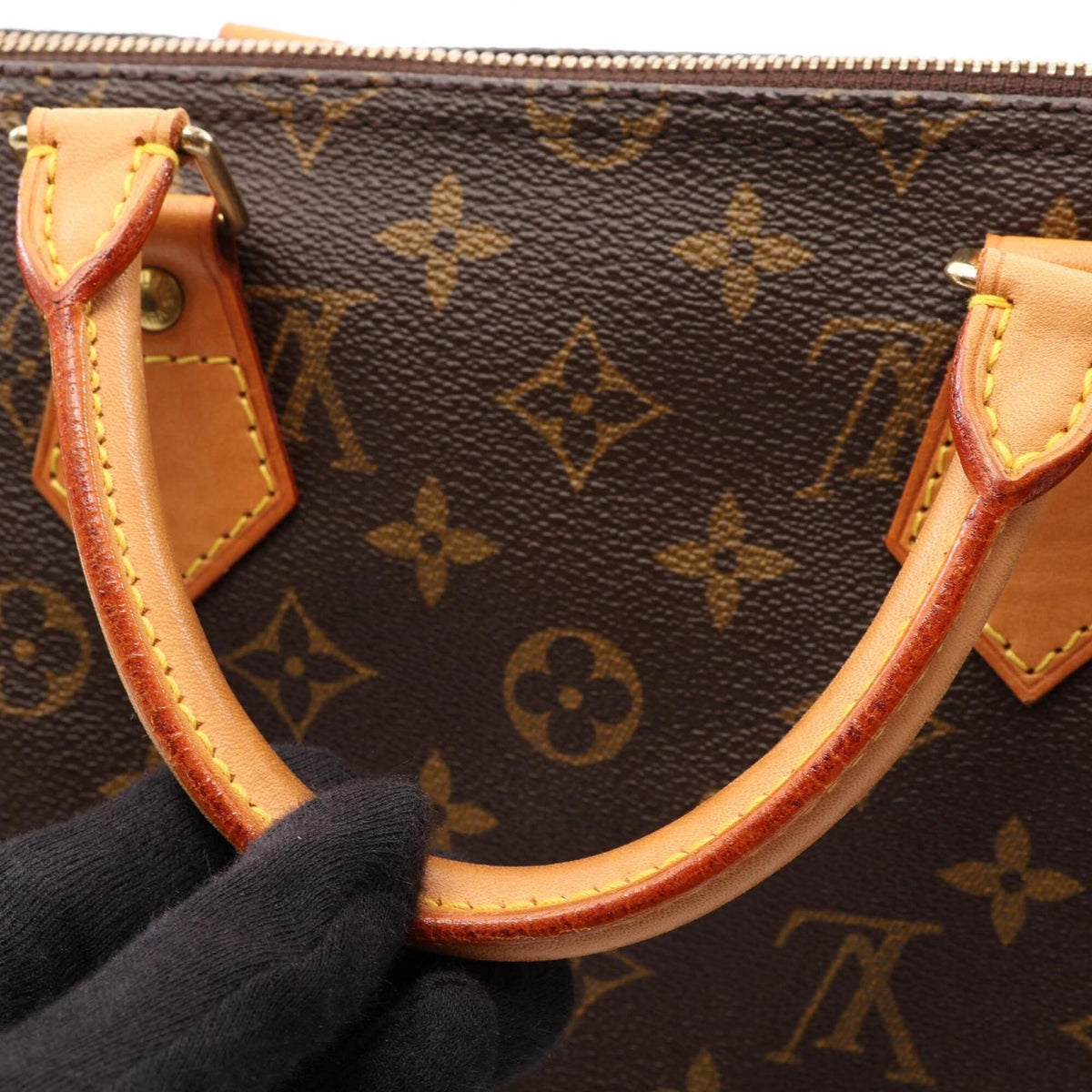 Louis Vuitton Brown Monogram Coated Canvas Leather Handbag (Pre-Owned)