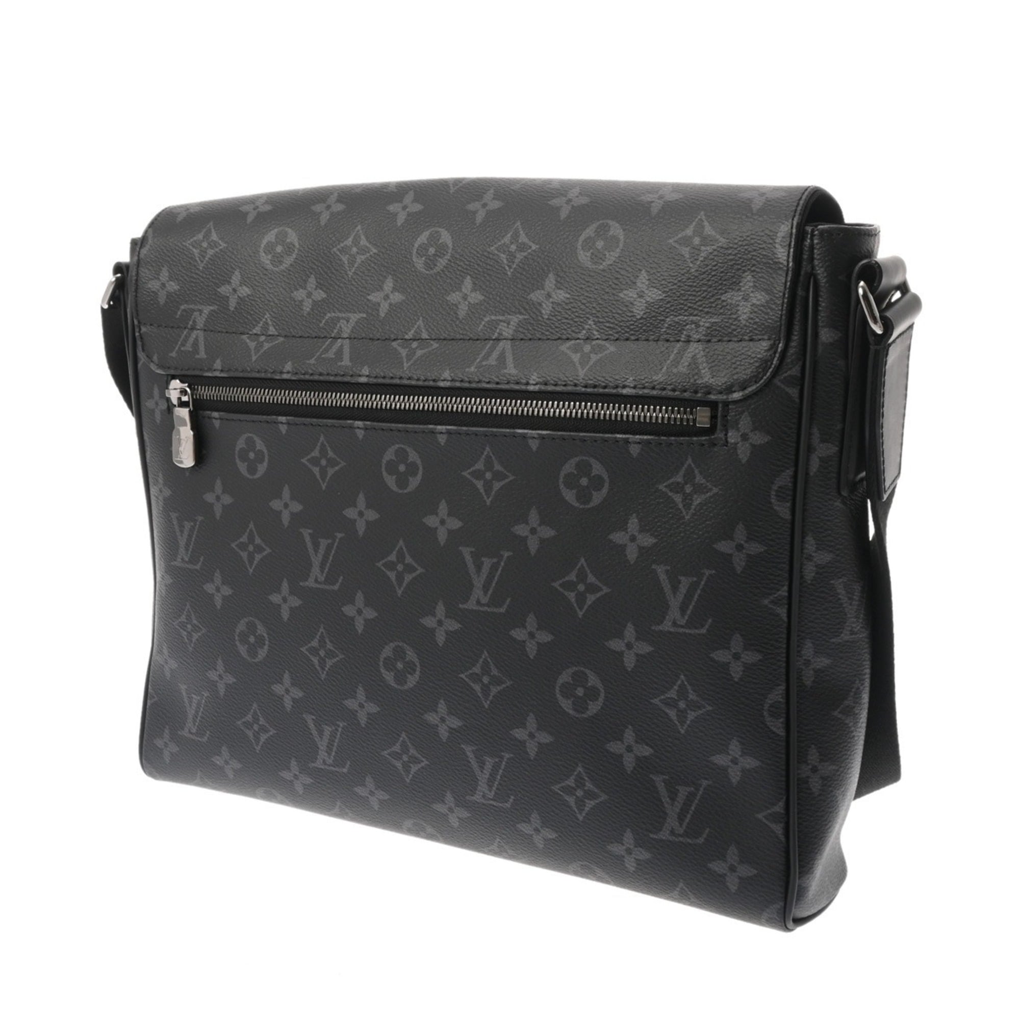 Louis Vuitton Black Monogram Canvas Shoulder Bag (Pre-Owned)
