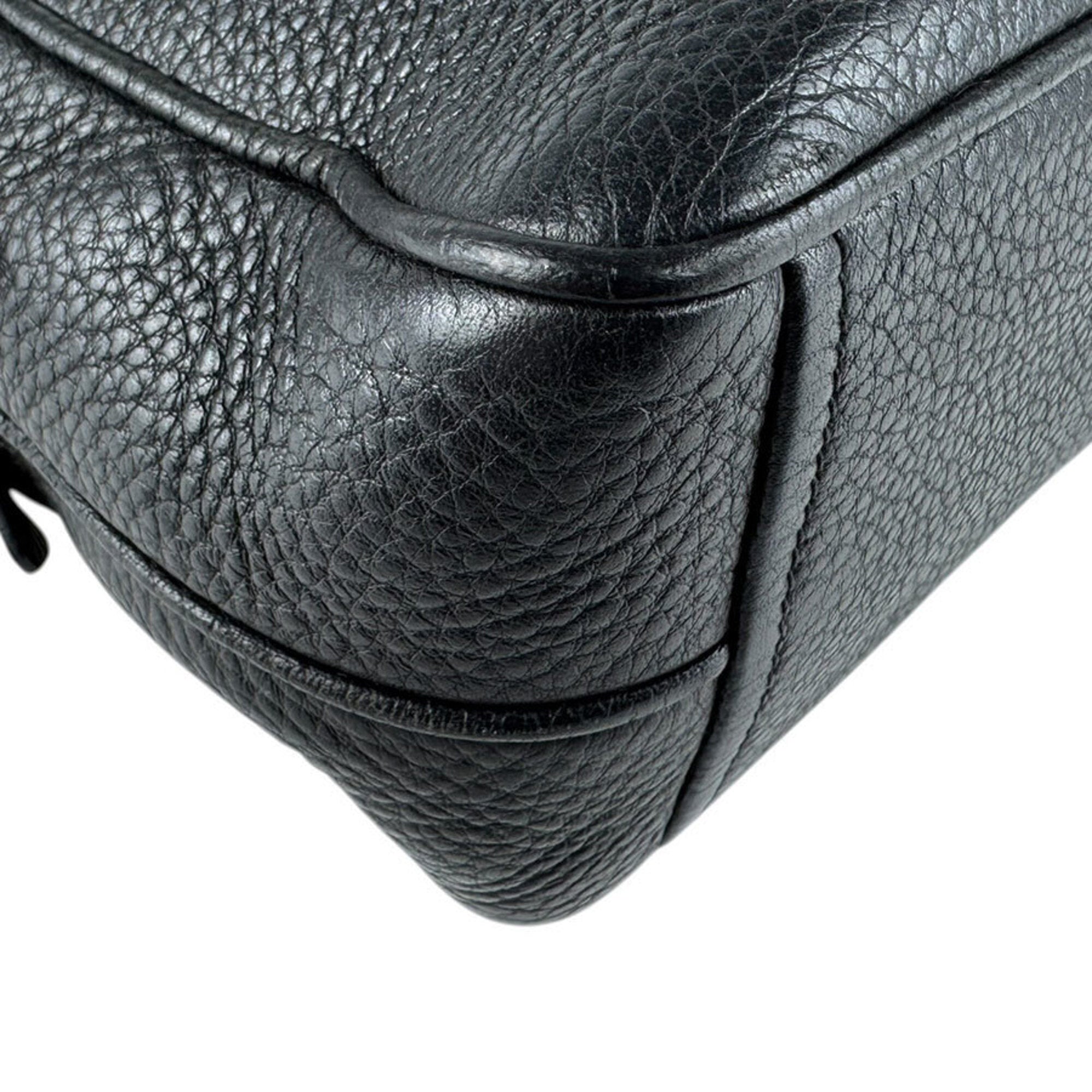 Prada Black Leather Shoulder Bag (Pre-Owned)