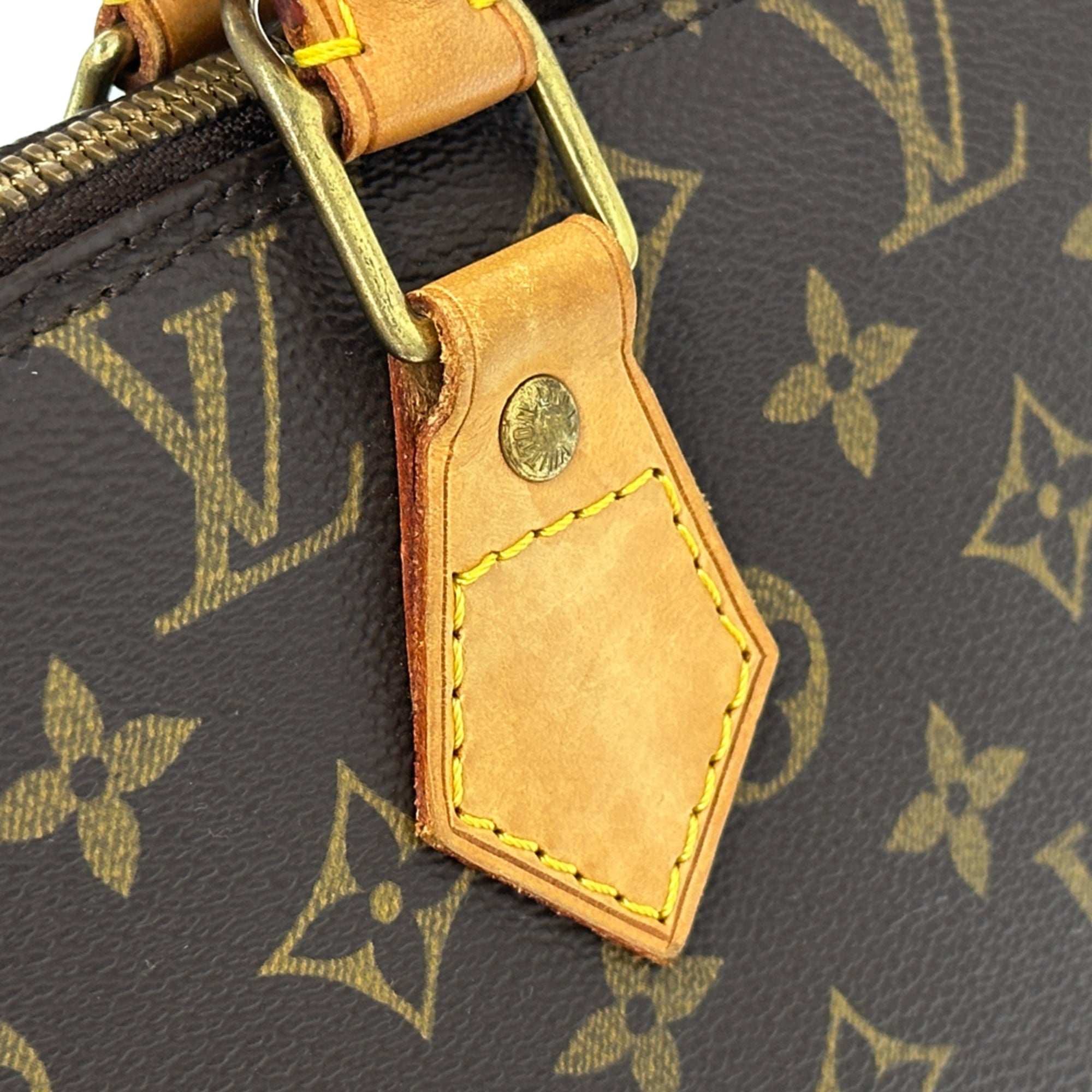 Louis Vuitton Brown Monogram Canvas Handbag (Pre-Owned)