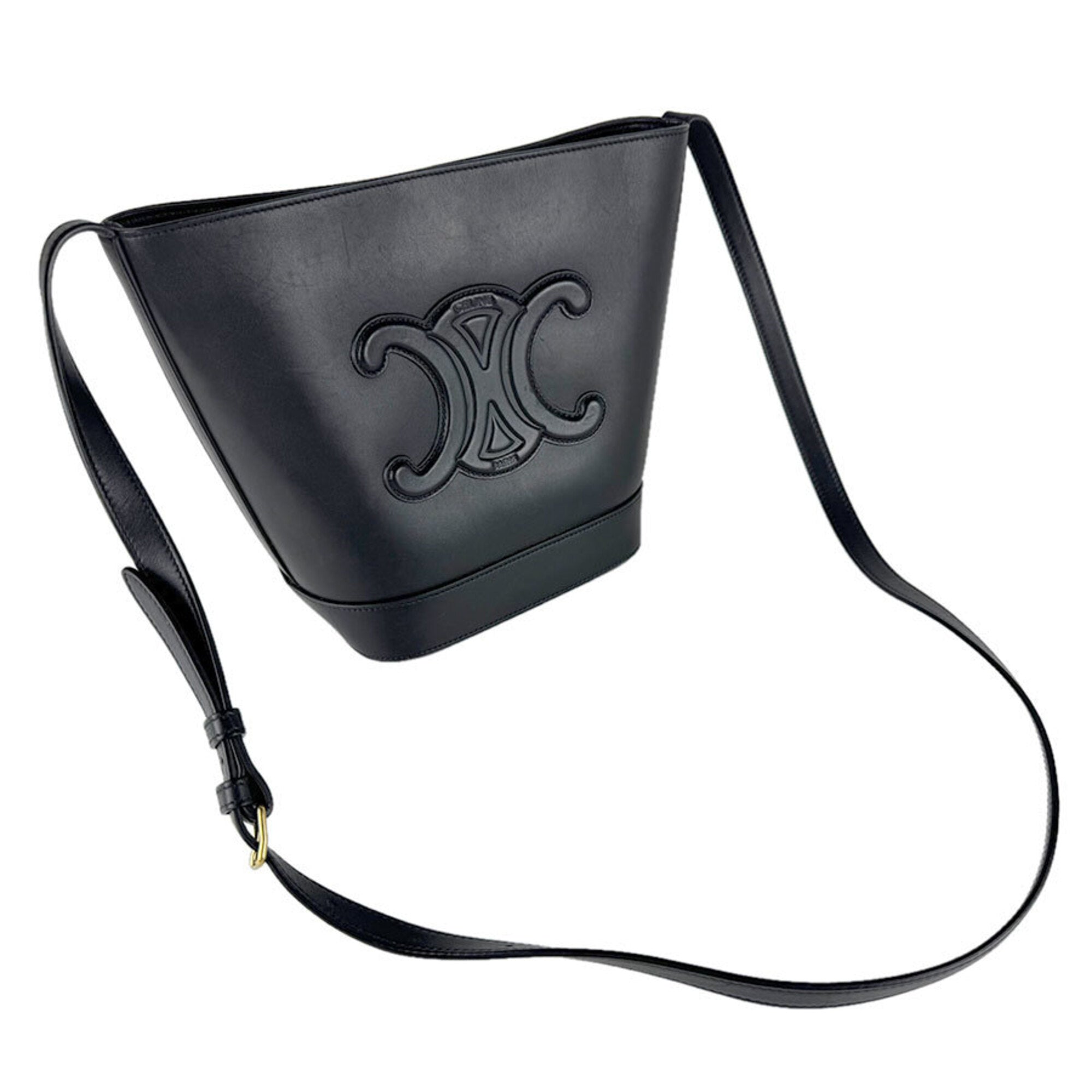 Celine Black Leather Shoulder Bag (Pre-Owned)