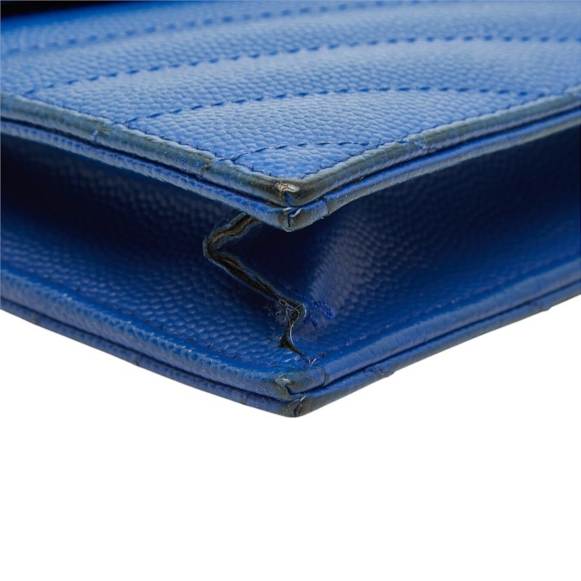 Saint Laurent Blue Leather Shoulder Bag (Pre-Owned)
