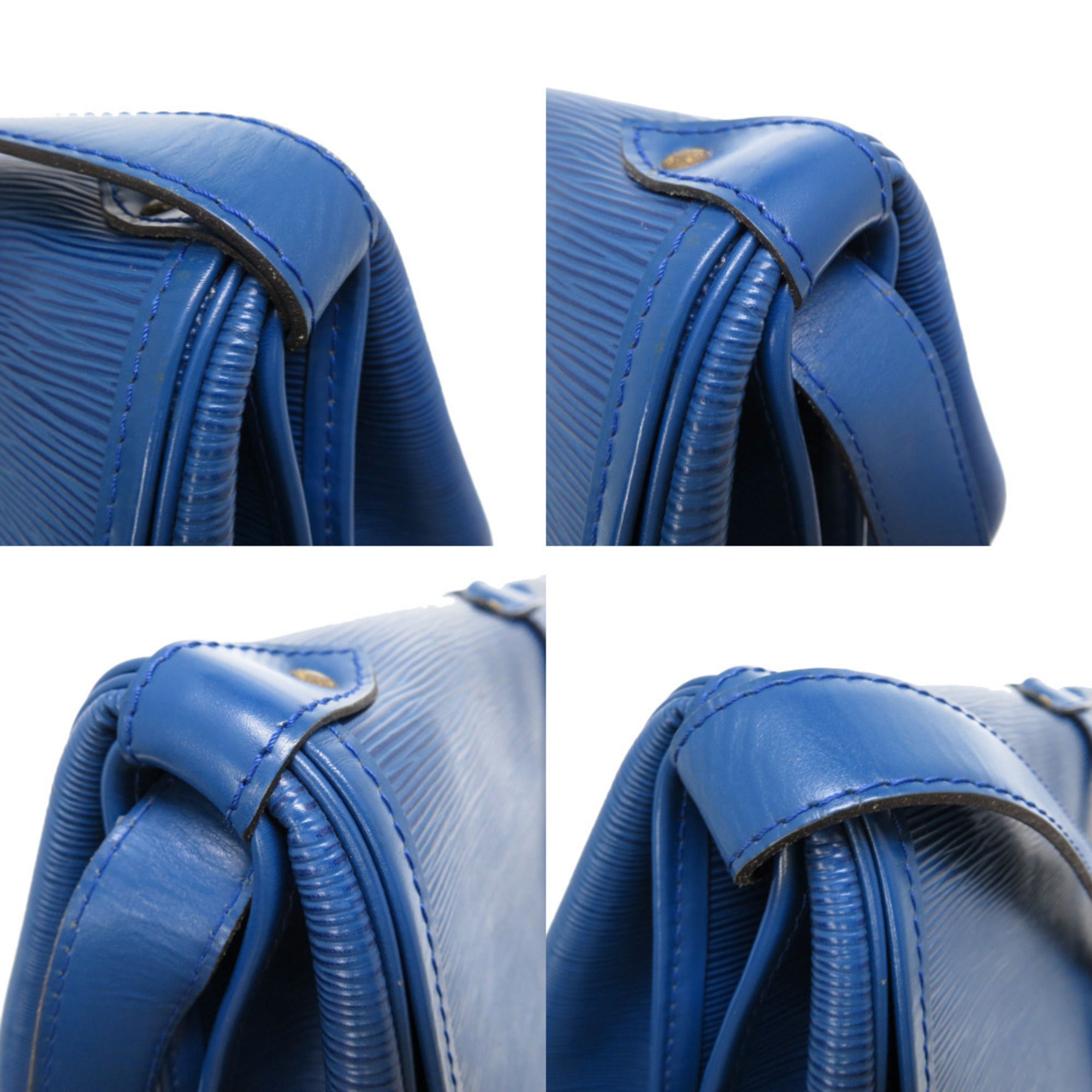 Louis Vuitton Epi Blue Toledo Blue Epi Leather Shoulder Bag (Pre-Owned)