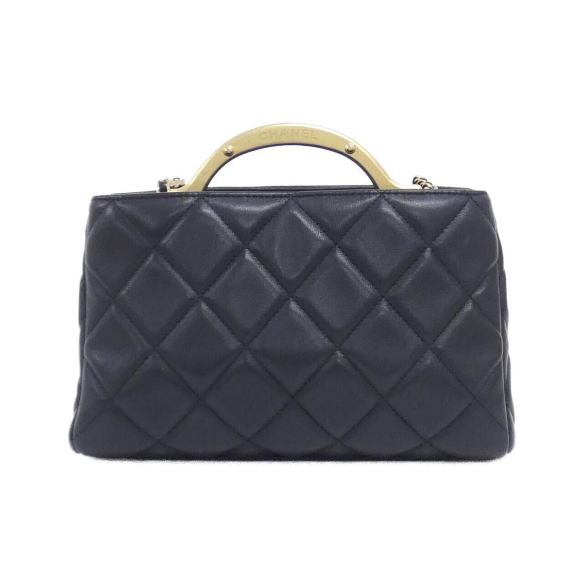 Chanel Black Leather Handbag (Pre-Owned)