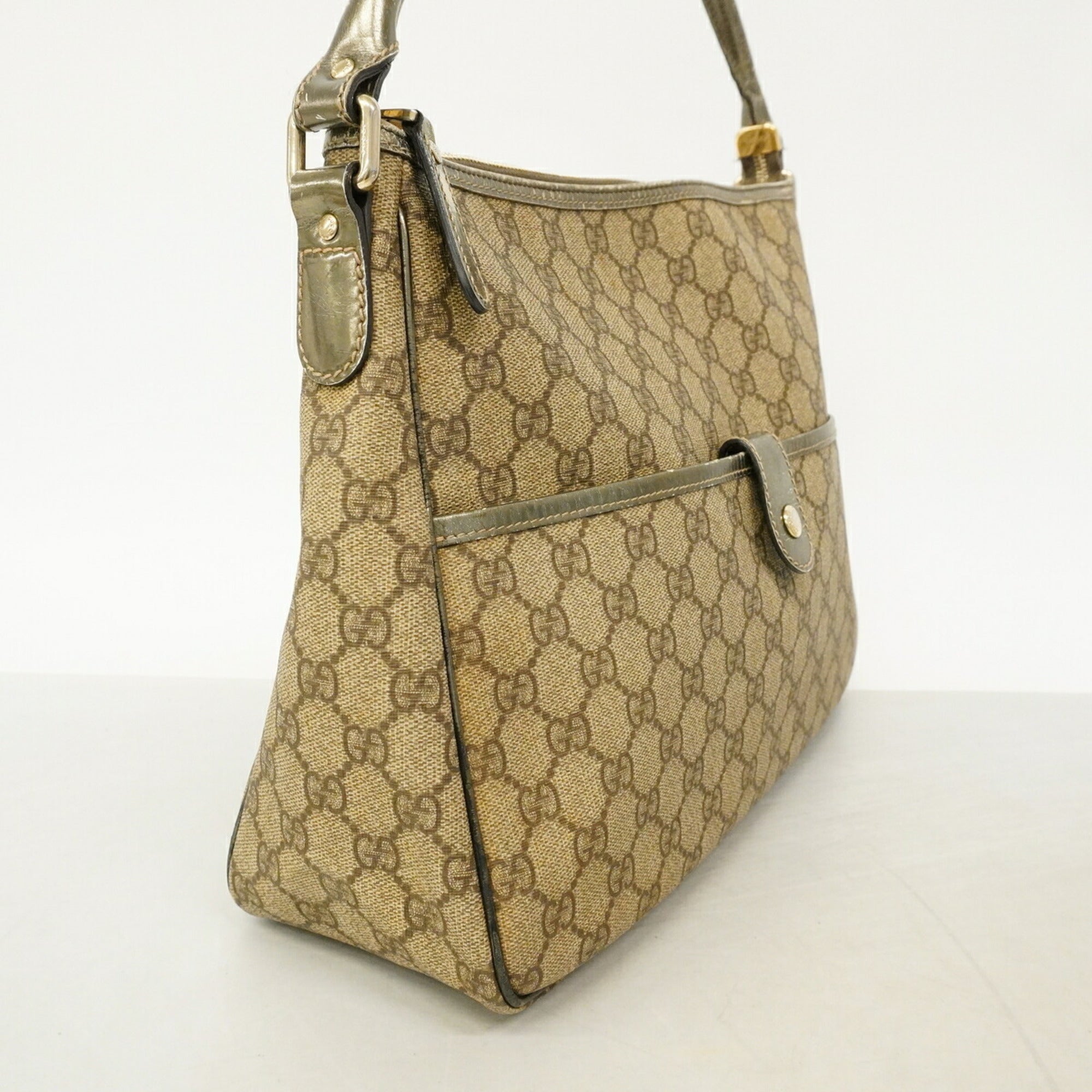Gucci Brown Pvc Shoulder Bag (Pre-Owned)