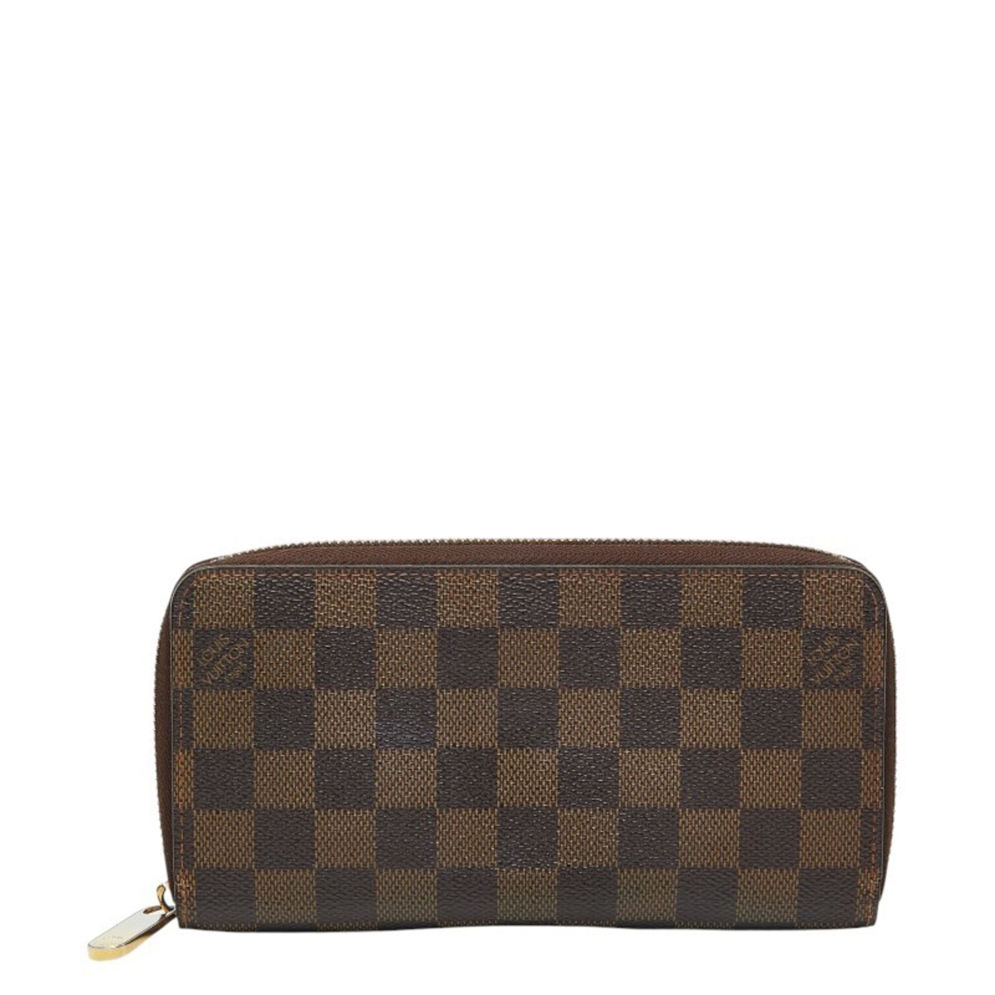 Louis Vuitton Brown Pvc Leather Long Wallet (Bi-Fold) (Pre-Owned)