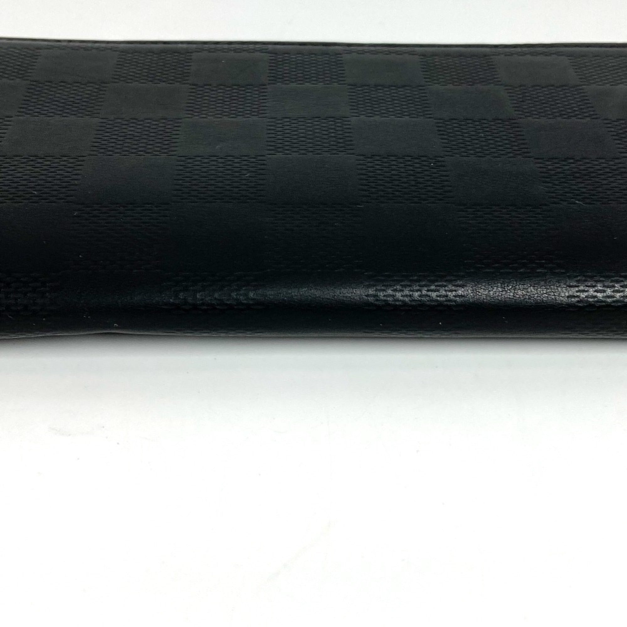 Louis Vuitton Black Infini Onyx Damier Infini Long Wallet (Bi-Fold) (Pre-Owned)