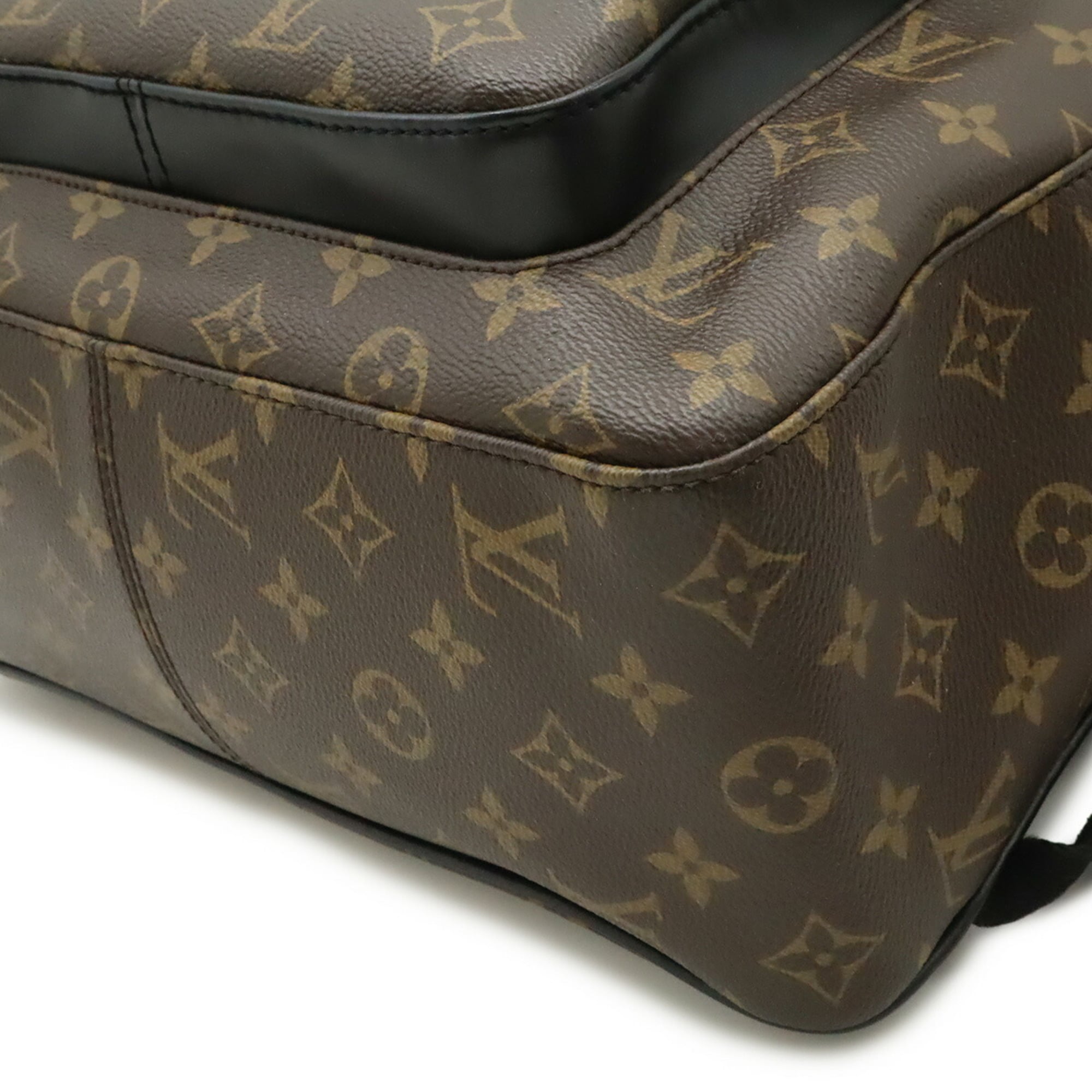 Louis Vuitton Black Brown Monogram Monogram Backpack Shoulder Bag (Pre-Owned)