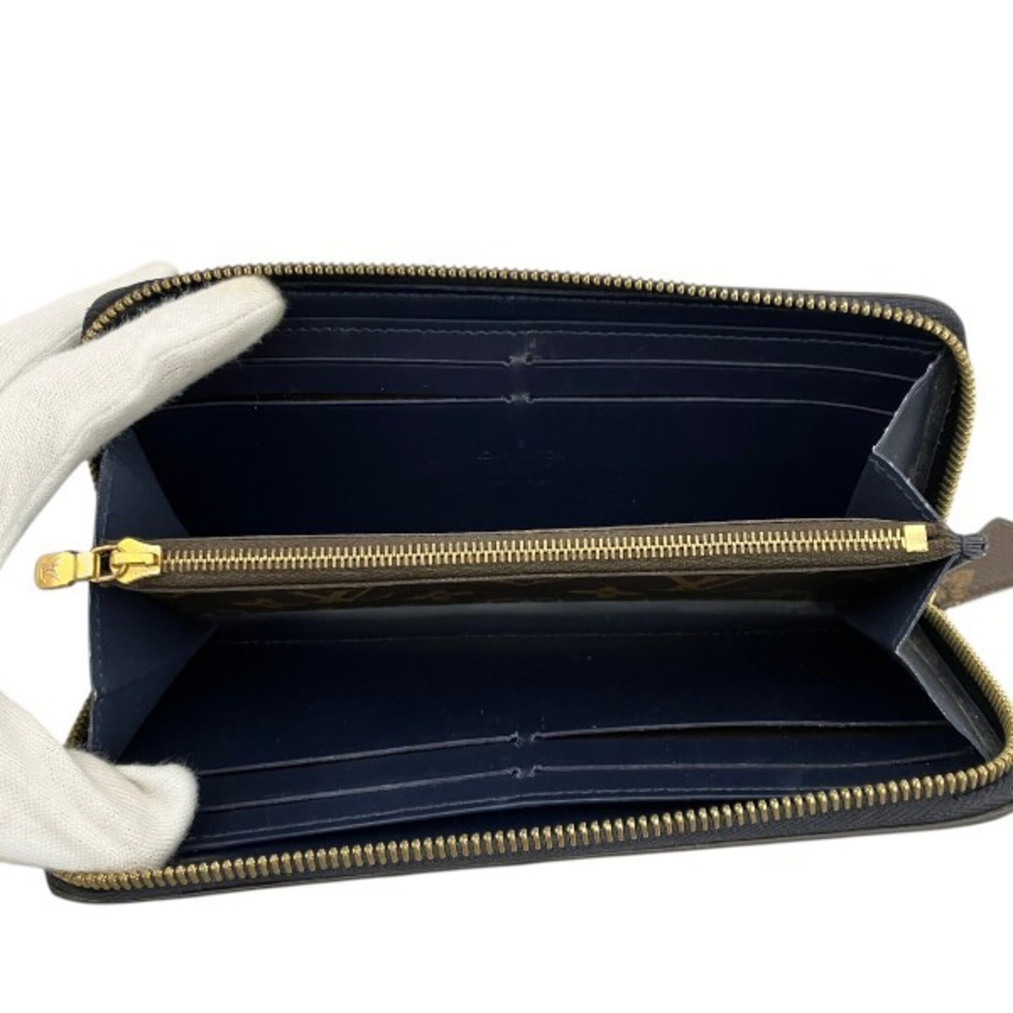 Louis Vuitton Navy Blue Vernis Coin Purse/Coin Case (Pre-Owned)