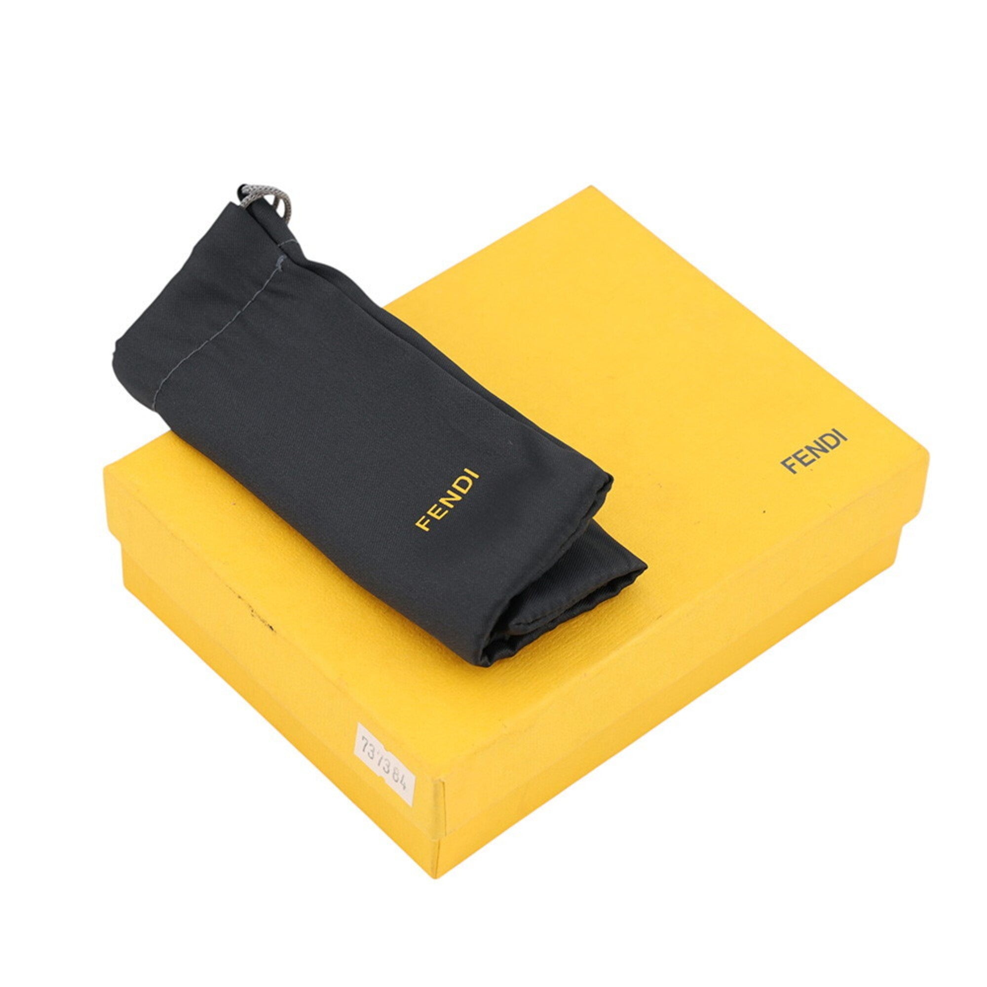 Fendi Zucca Yellow Nylon Canvas Leather Wallet (Tri-Fold) (Pre-Owned)