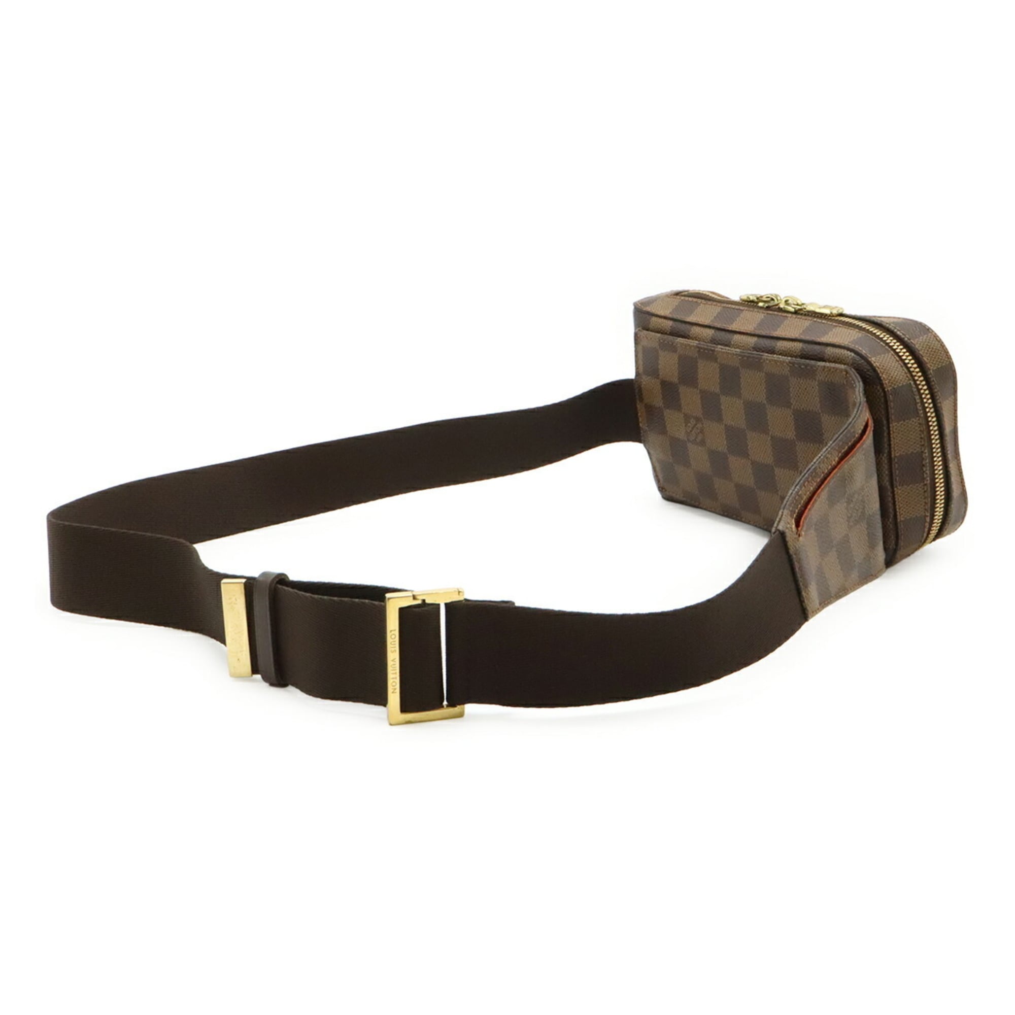 Louis Vuitton Brown Damier Canvas Pvc Damier Canvas Pouch Shoulder Bag Sling Bag (Pre-Owned)