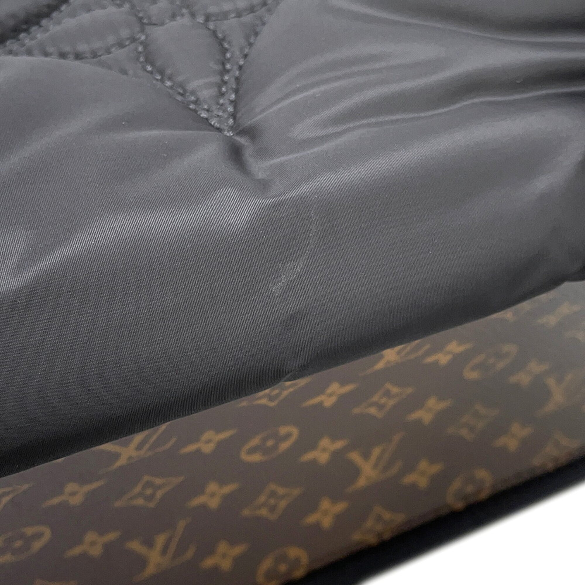 Louis Vuitton Black Noir Nylon Monogram Handbag Tote Bag (Pre-Owned)
