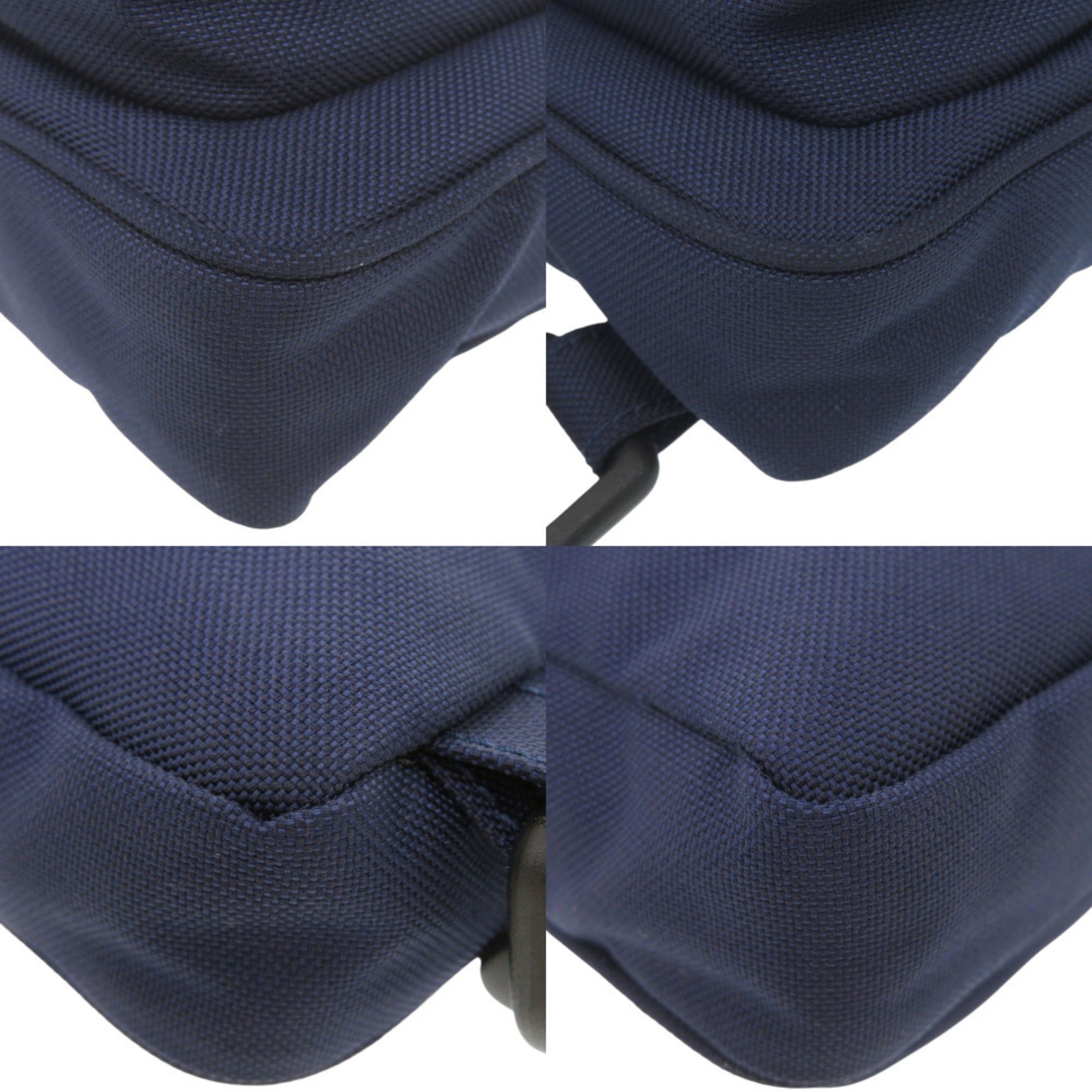 Balenciaga Black Navy Nylon Shoulder Bag Sling Bag (Pre-Owned)