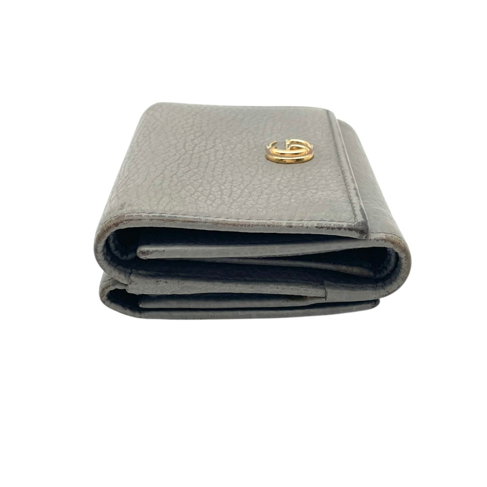Gucci Gray Leather Wallet (Tri-Fold) (Pre-Owned)