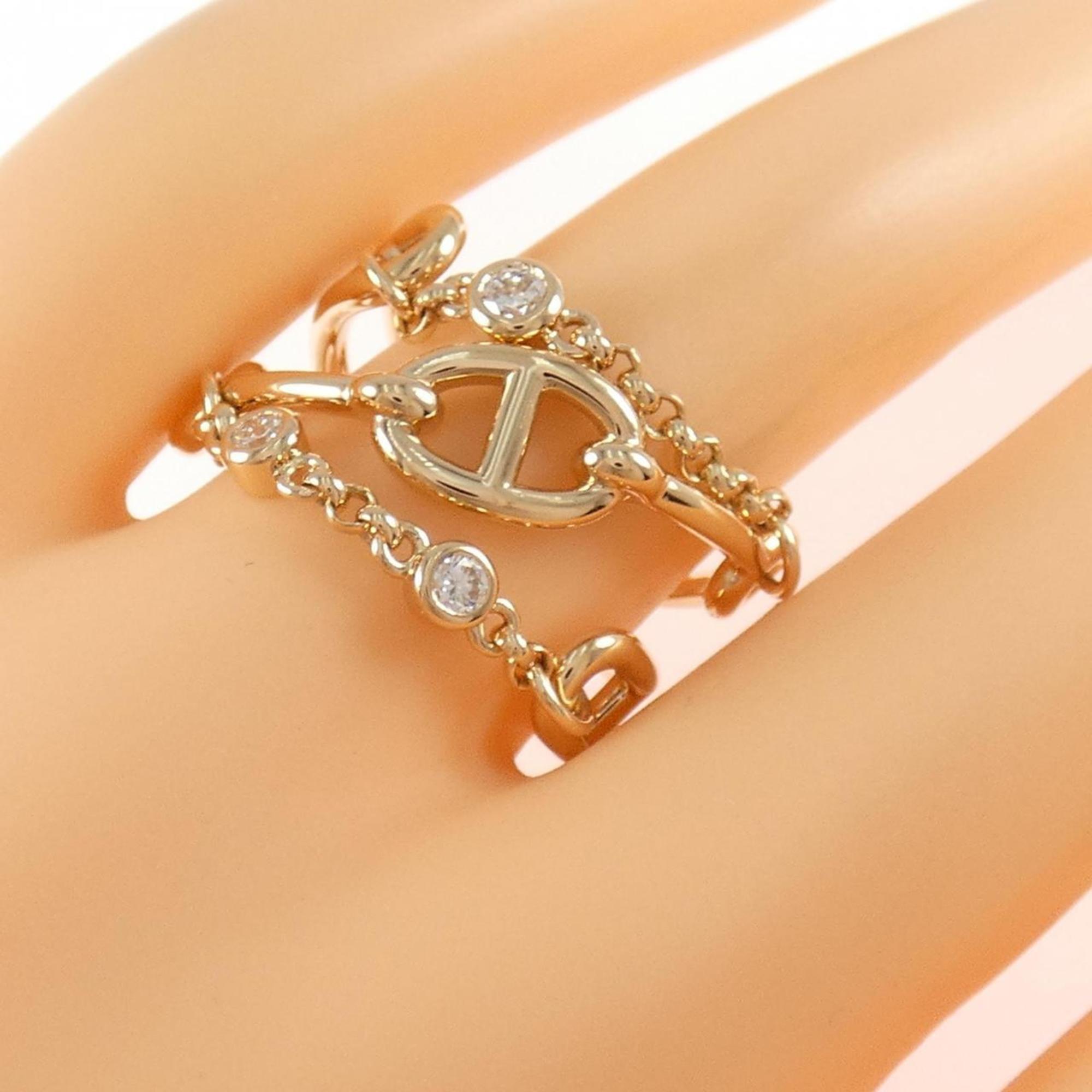 Hermes Pink Gold (18K) Band Ring (Pre-Owned)