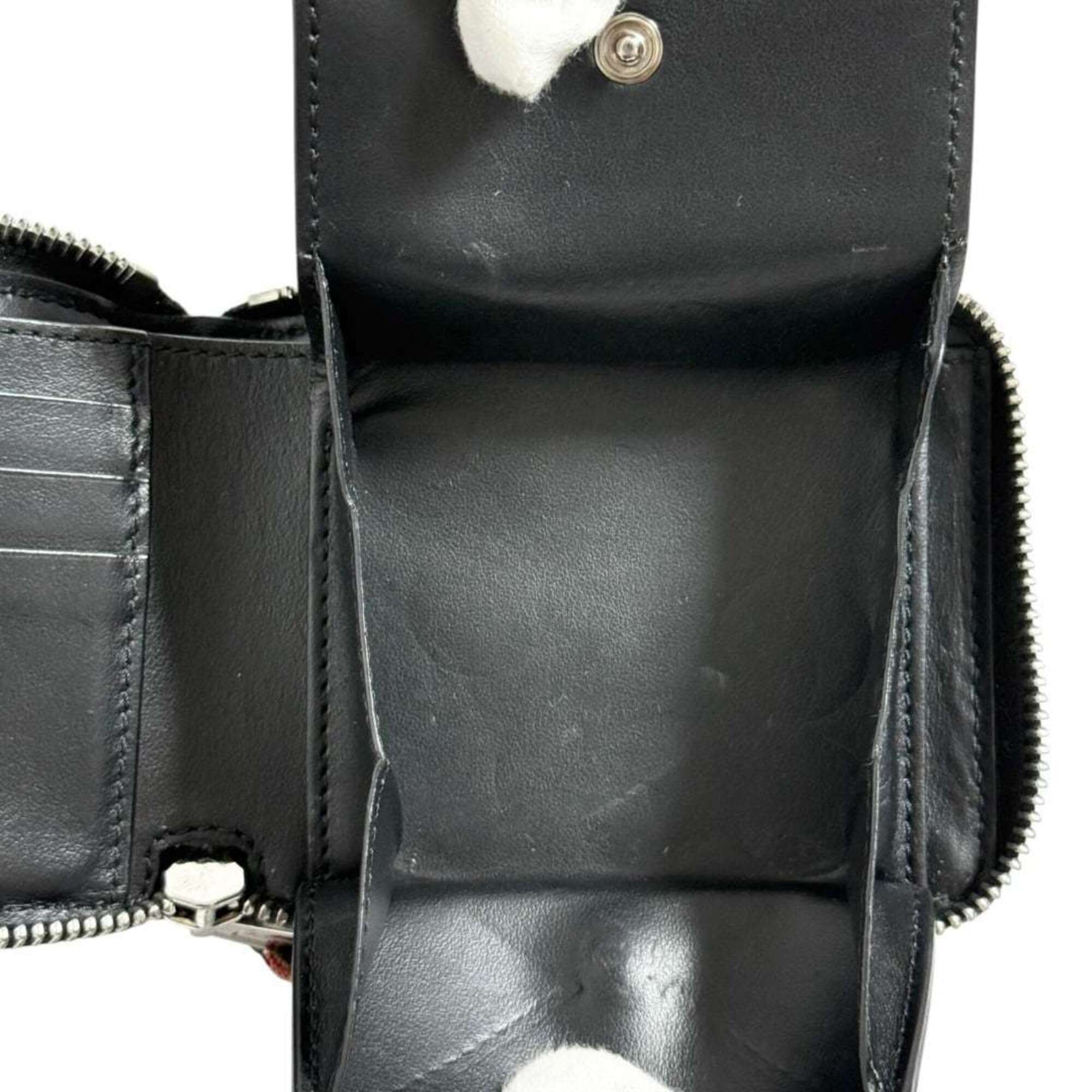 Burberry Black Leather Wallet (Bi-Fold) (Pre-Owned)