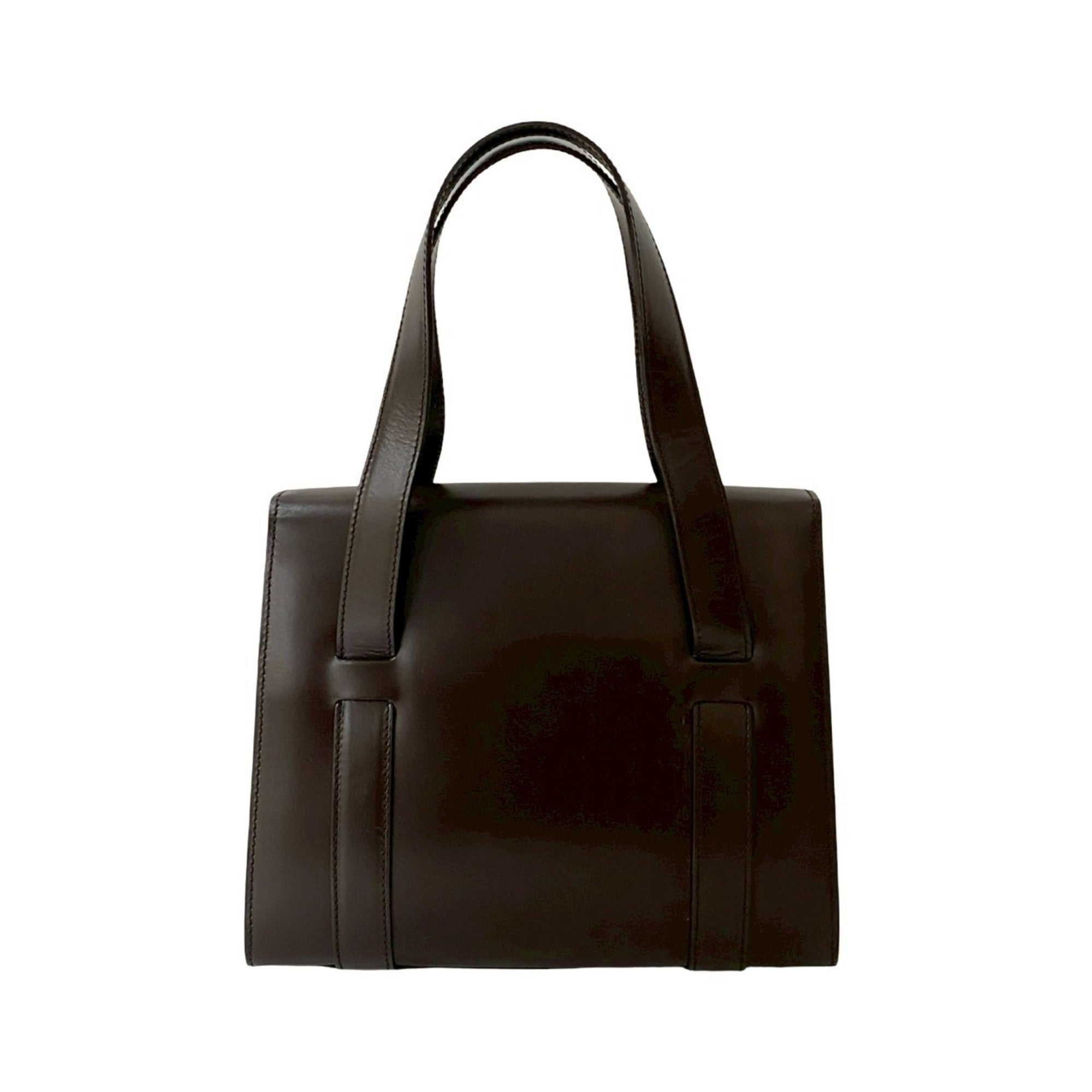 Celine Brown Leather Handbag Tote Bag (Pre-Owned)