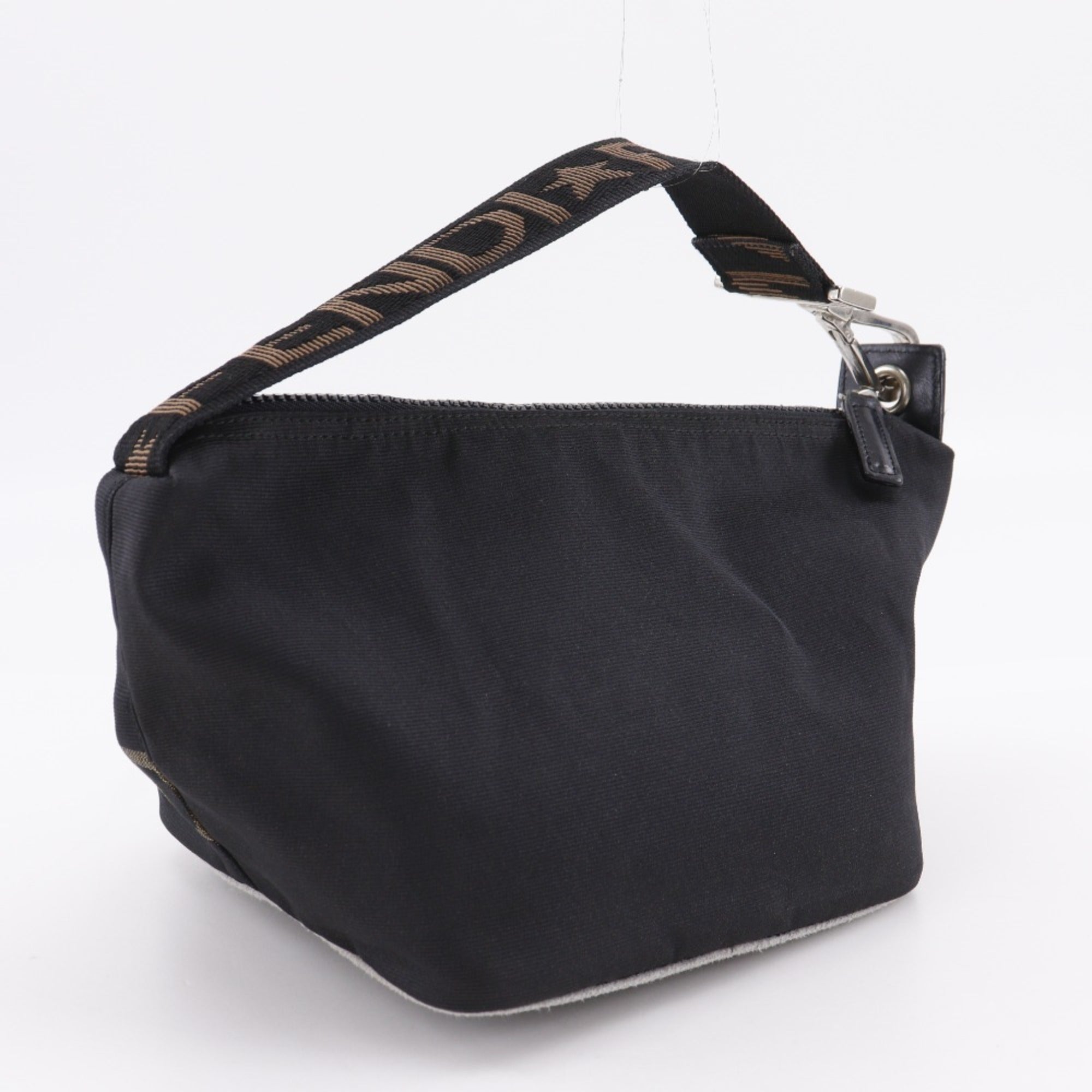 Fendi Black Nylon Canvas Handbag (Pre-Owned)