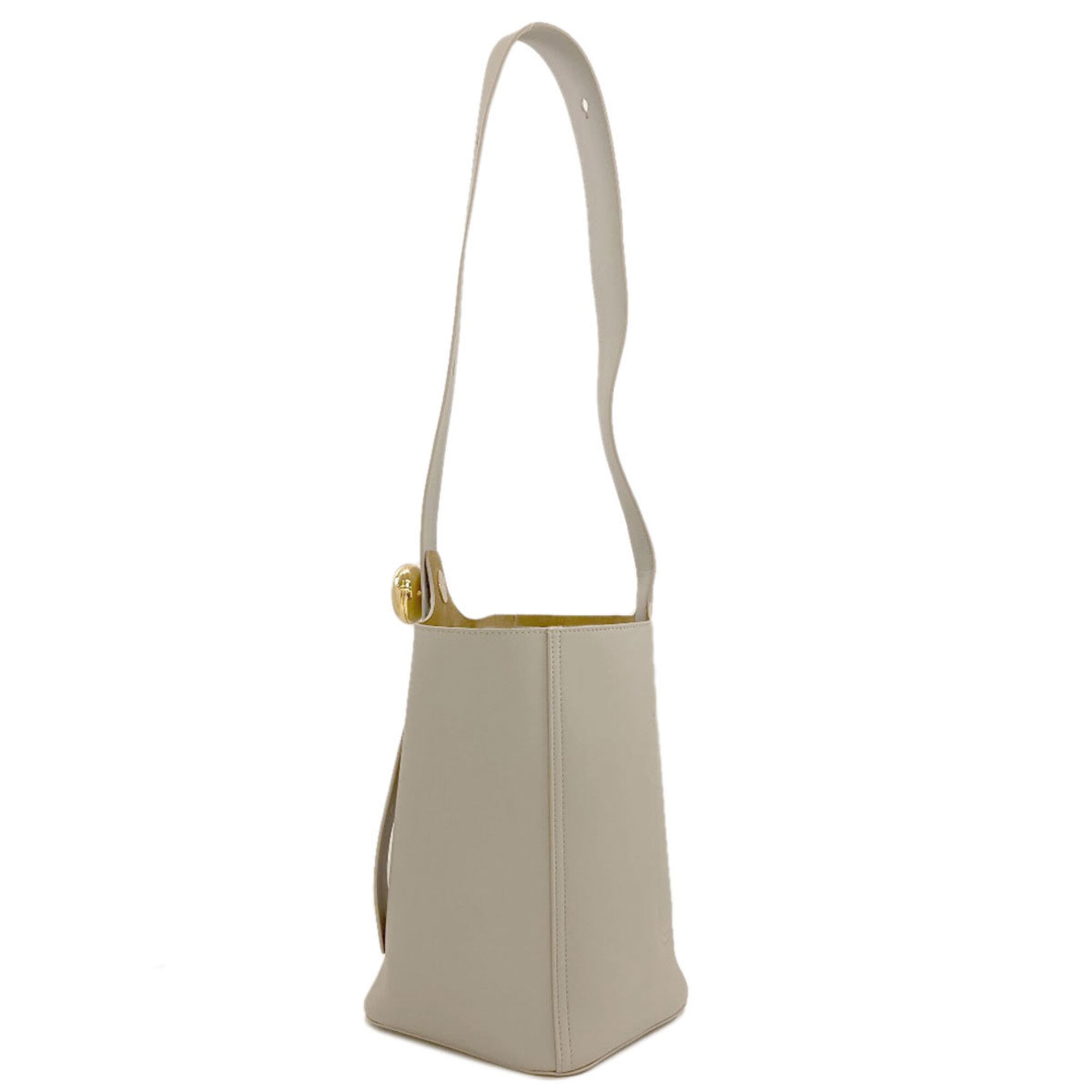 Loewe Gray Leather Shoulder Bag (Pre-Owned)