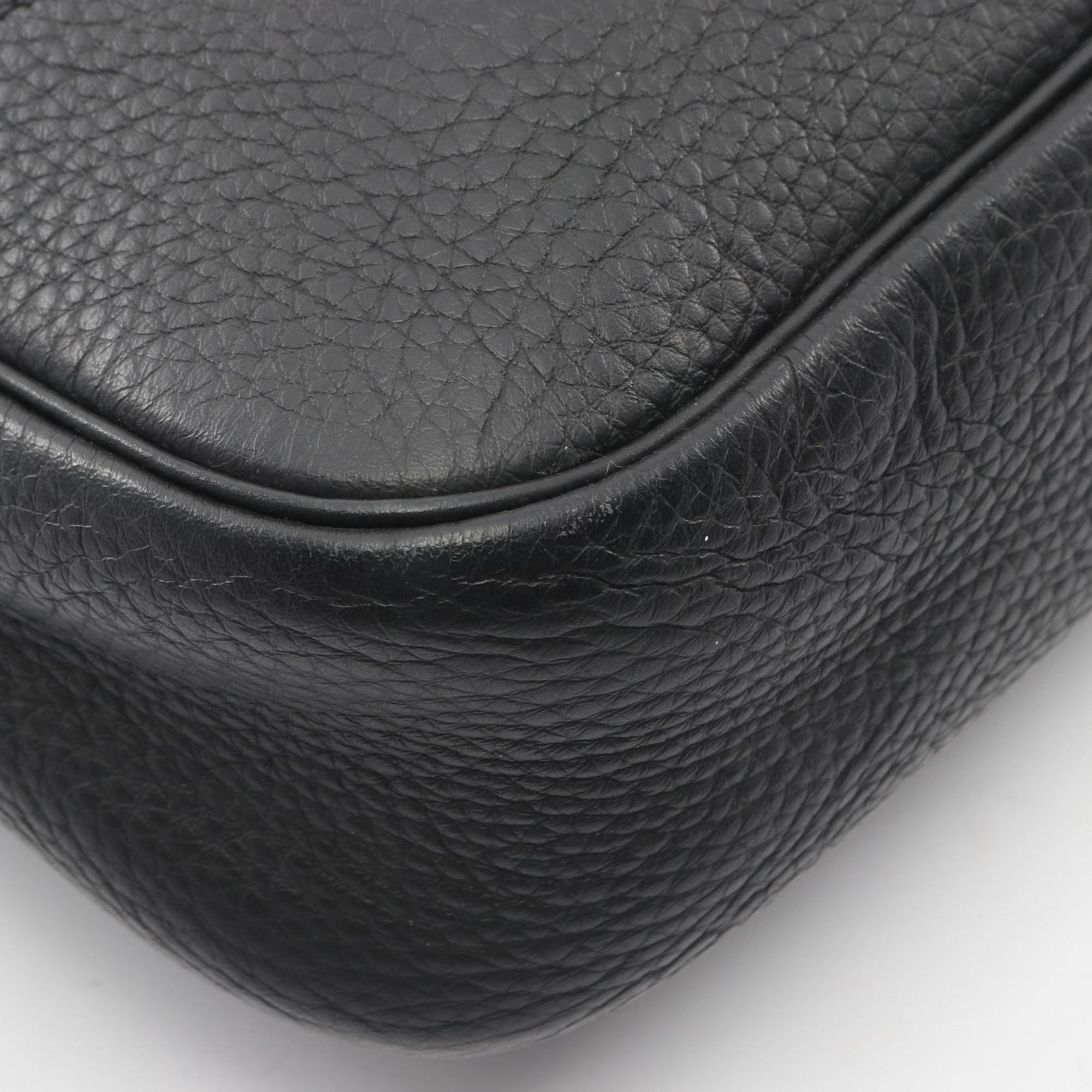 Hermes Black Taurillon Clemence Leather Handbag Shoulder Bag (Pre-Owned)