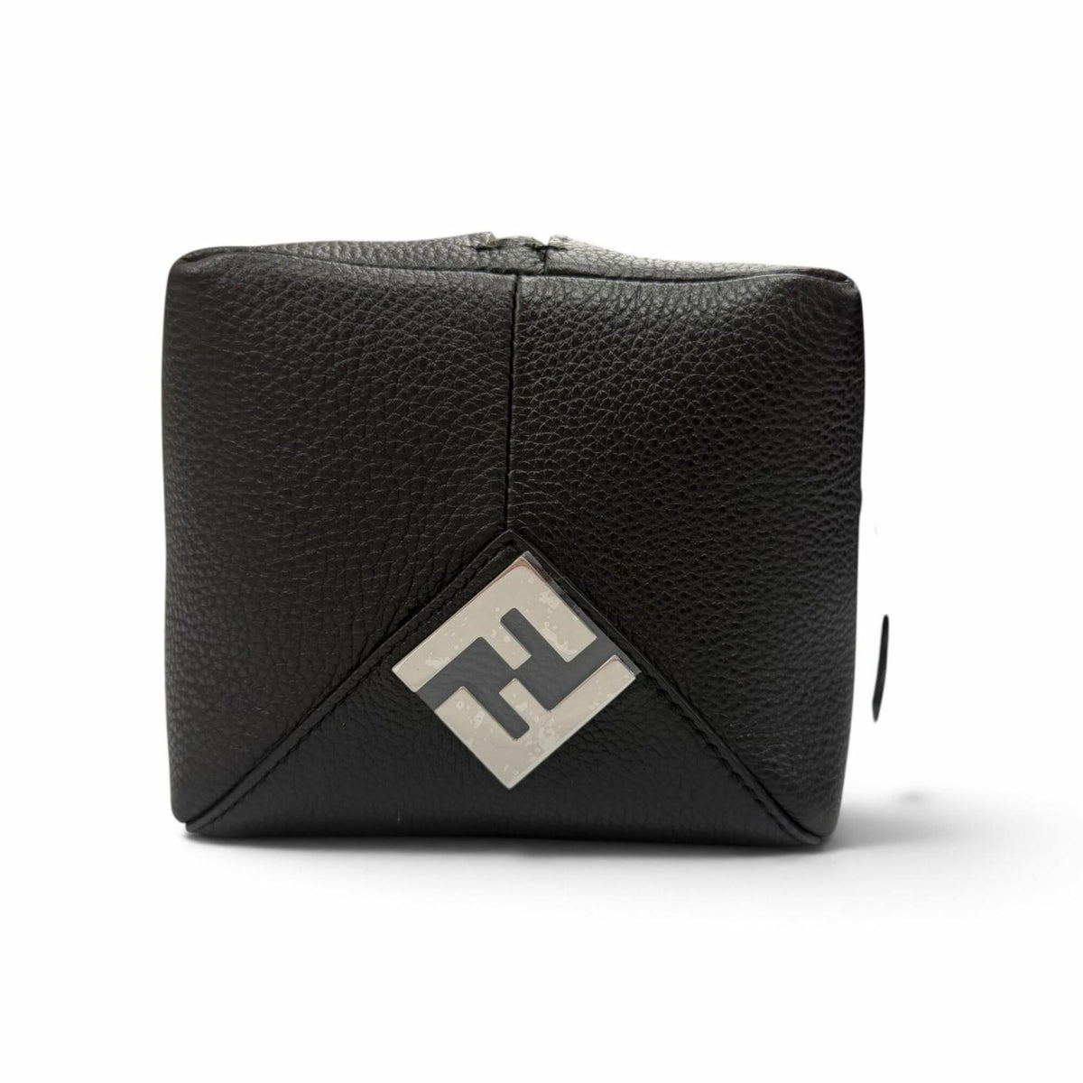 Fendi Black Leather Clutch Bag (Pre-Owned)