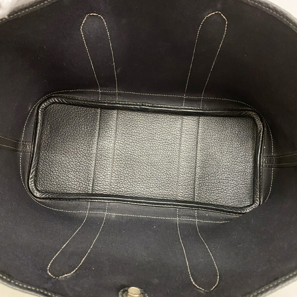 Hermes Black Toile Officier Tote Bag (Pre-Owned)