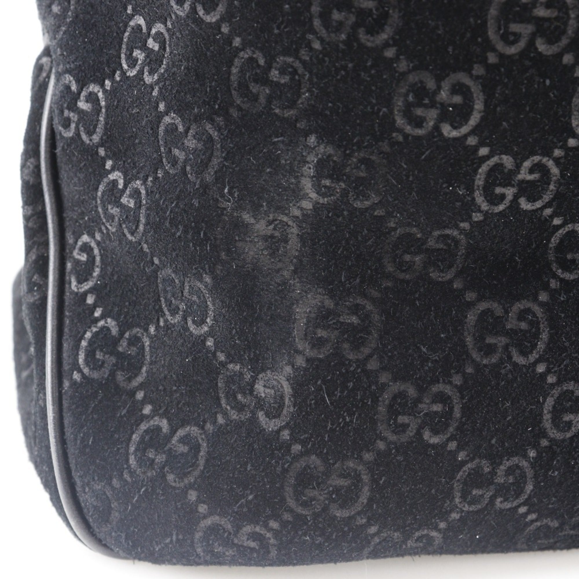 Gucci Black Suede Tote Bag (Pre-Owned)