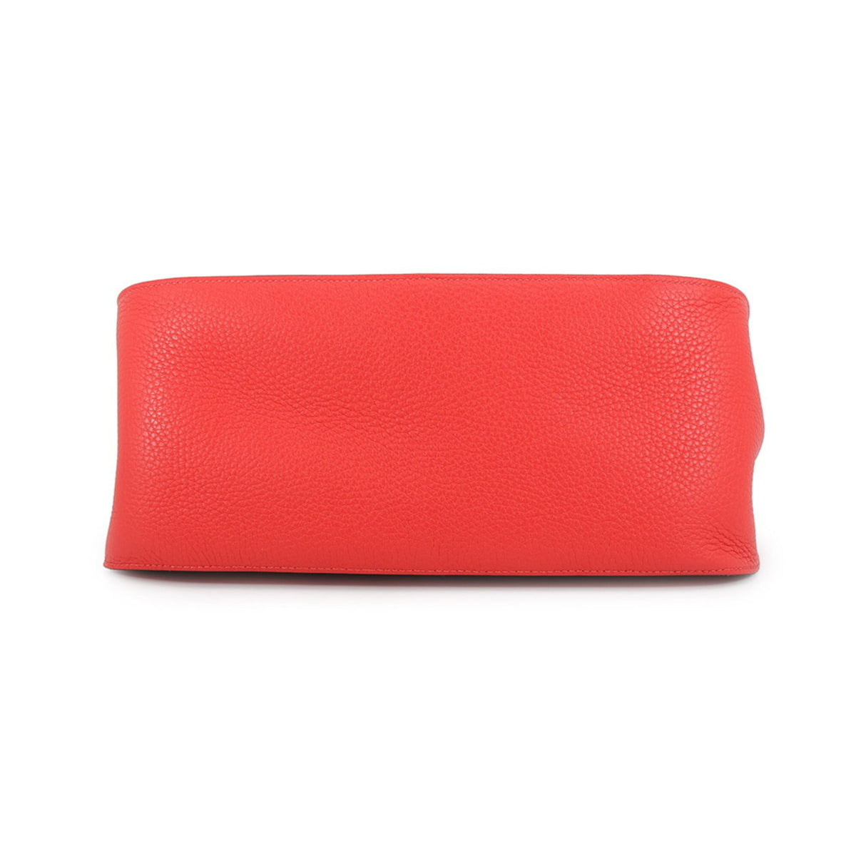 Hermes Red Color Taurillon Clemence Leather Handbag (Pre-Owned)