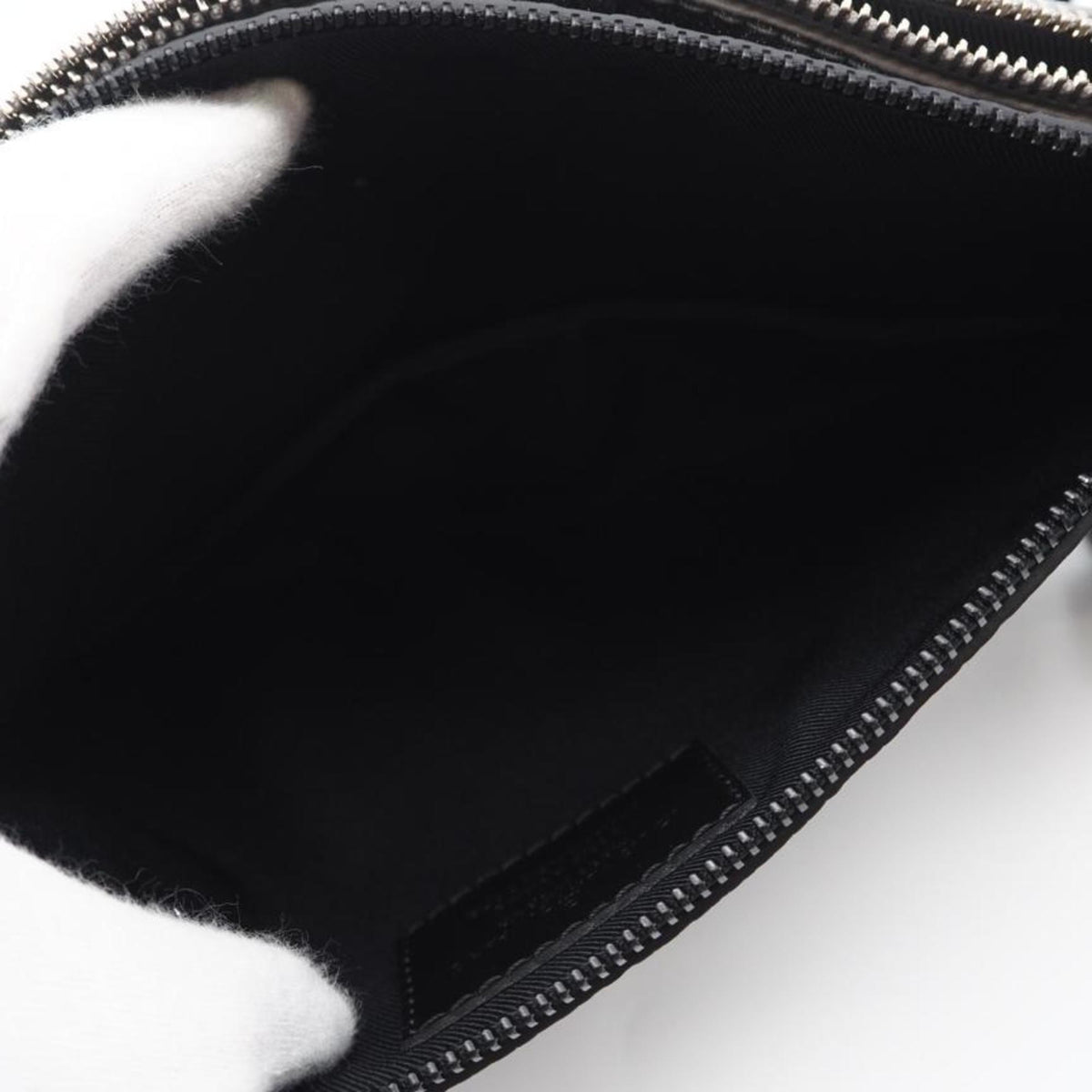 Louis Vuitton Black Silver Leather Shoulder Bag (Pre-Owned)