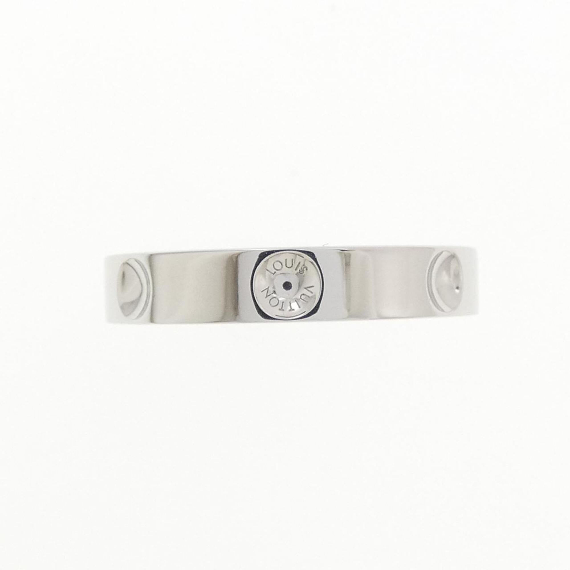 Louis Vuitton Platinum Platinum 950 Band Ring (Pre-Owned)