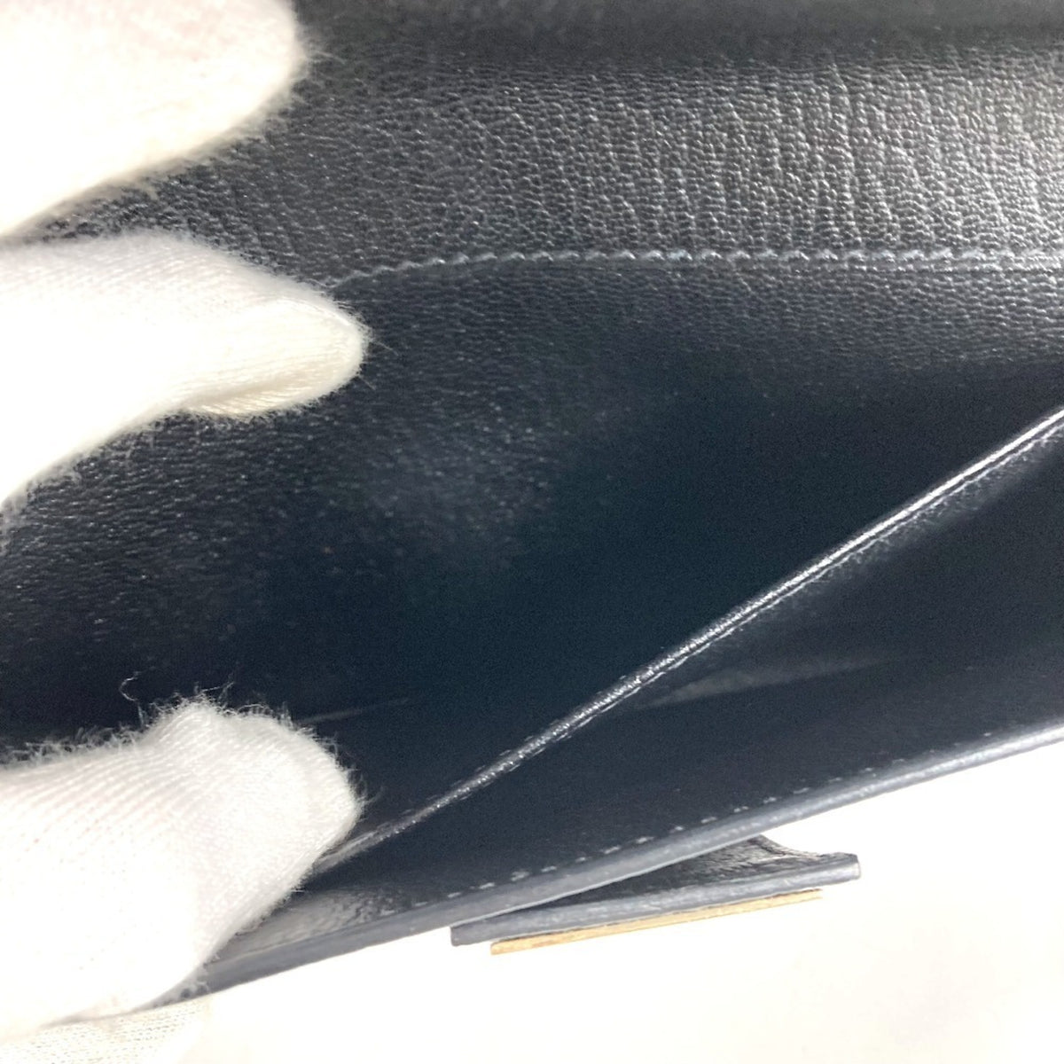 Hermes Black Leather Clutch Bag Pochette (Pre-Owned)