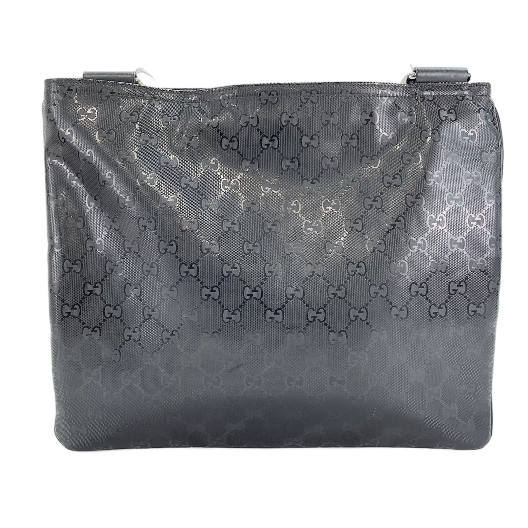 Gucci Gg Imprimé Black Gg Imprimé Shoulder Bag (Pre-Owned)
