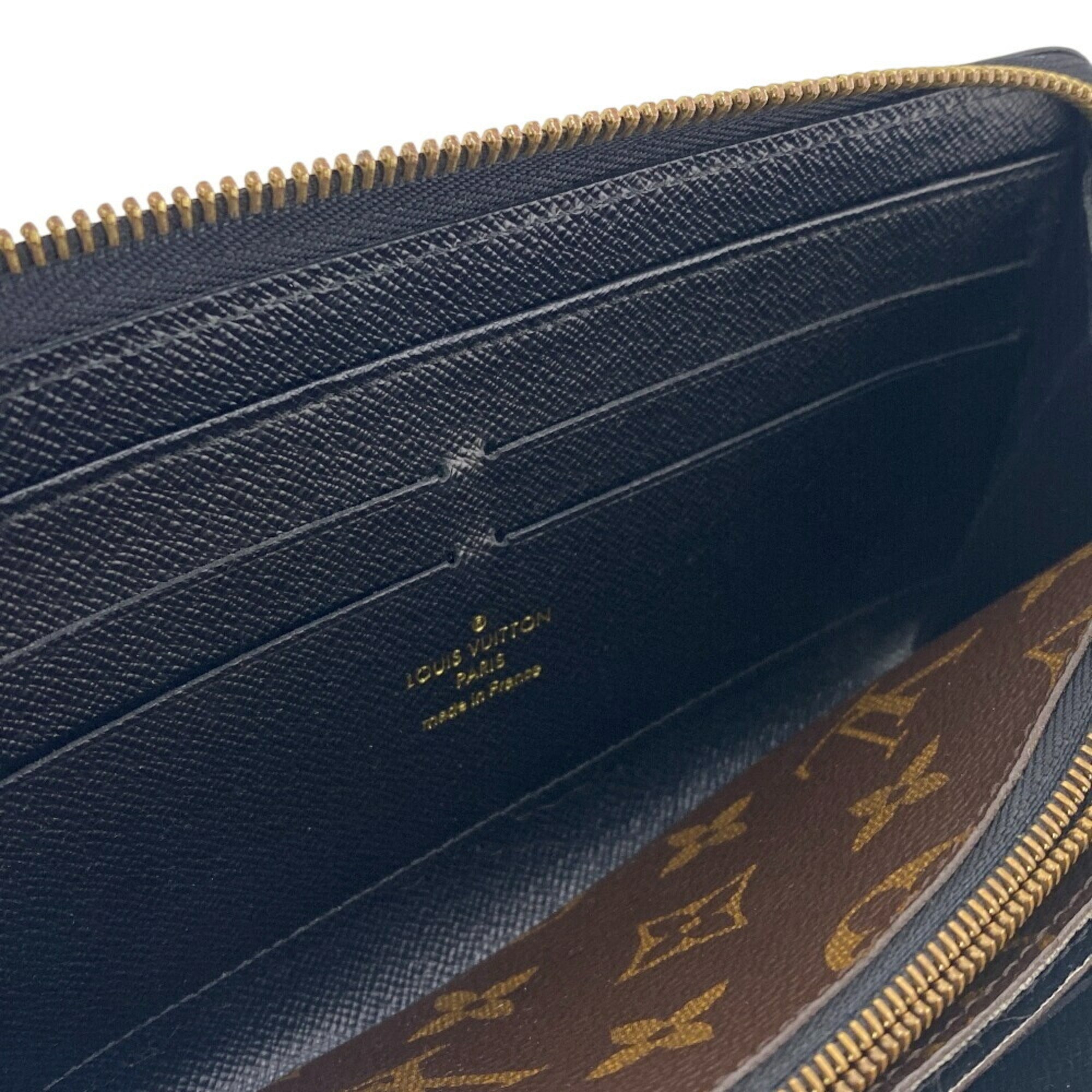 Louis Vuitton Monogram Black Brown Monogram Monogram Long Wallet (Bi-Fold) (Pre-Owned)