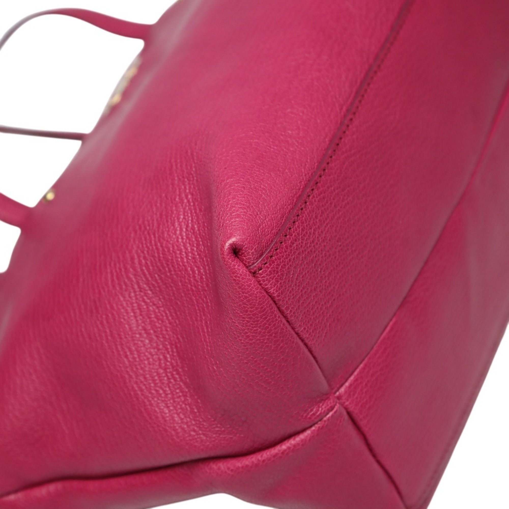 Salvatore Ferragamo Pink Leather Handbag Shoulder Bag (Pre-Owned)