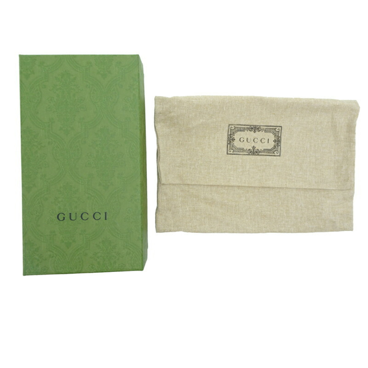 Gucci Black Gg Canvas Chain/Shoulder Wallet (Pre-Owned)