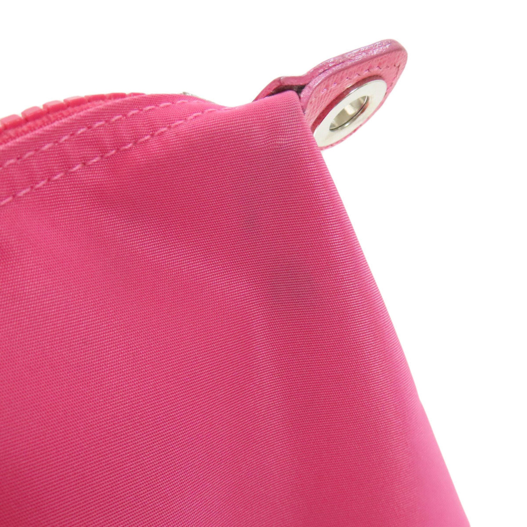 Longchamp Pink Nylon Handbag (Pre-Owned)